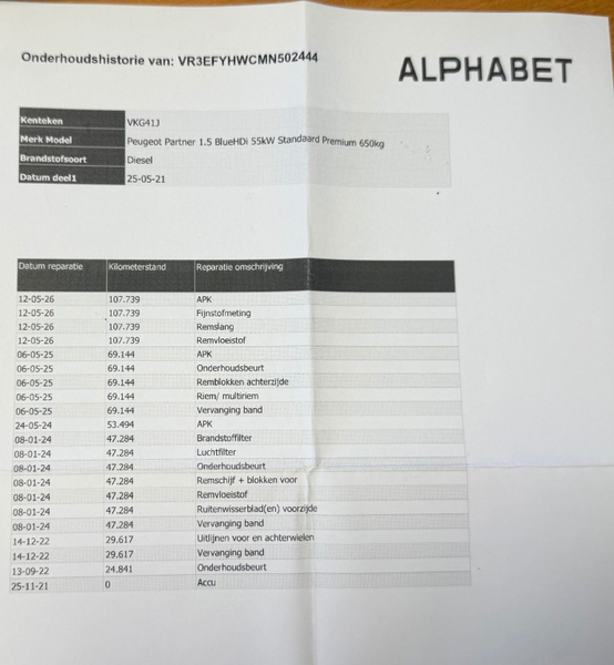 Peugeot Partner 1.5 BLEUHDI 55KW 75PK EURO 6 AIRCO/ CRUISE CONTROL — photo 27