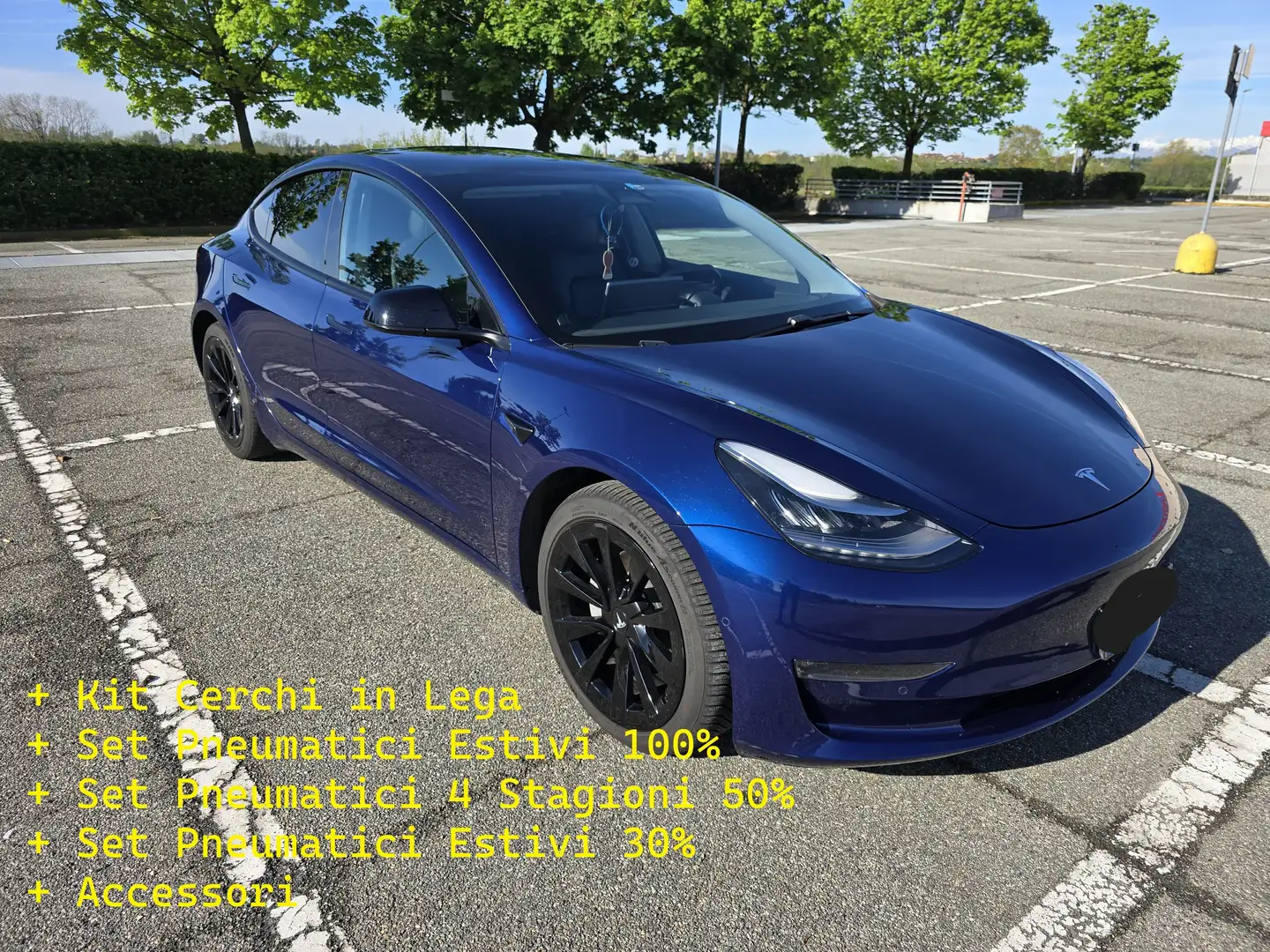 Tesla Model 3 Model 3 Long Range, Batteria Certificata 91% Blu/Azzurro - 1