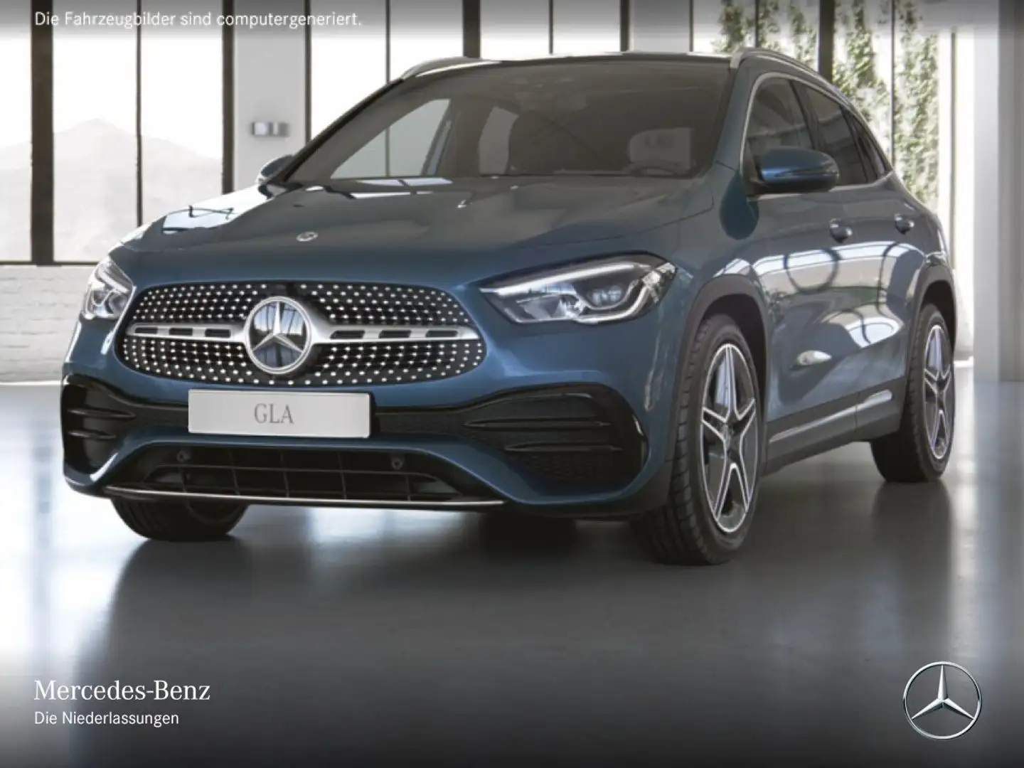 Mercedes-Benz GLA 200 AMG+PANO+LED+KAMERA+TOTW+7G Bleu - 2