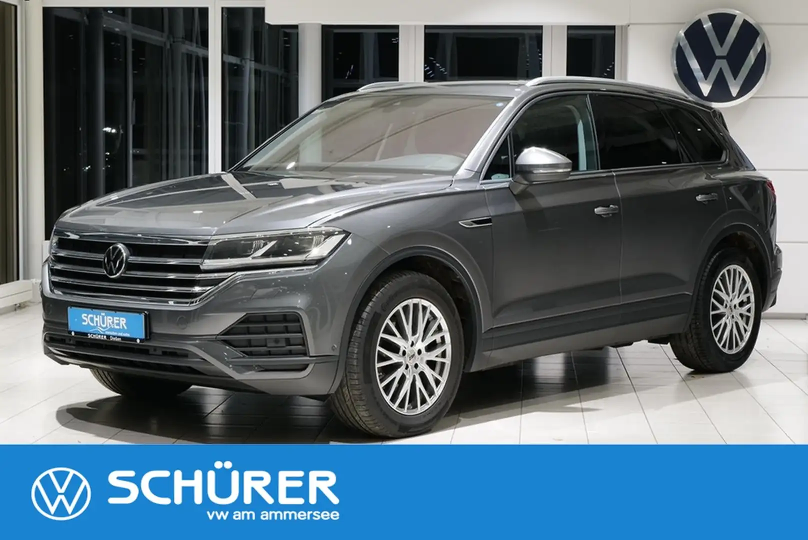 Volkswagen Touareg 3.0TDI Basis 4Motion Luft AHK RKAM Gris - 1