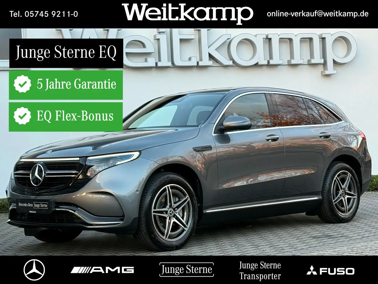 Mercedes-Benz EQC 400 EQC 400 4M AMG+Memory+Leder+Keyless+Totwinkel Gris - 1
