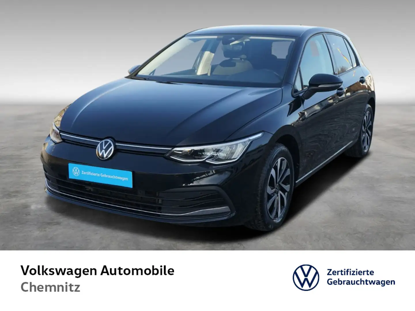 Volkswagen Golf VIII 1.0 eTSI Active*LED*Navi*Sitzheizung* Schwarz - 1