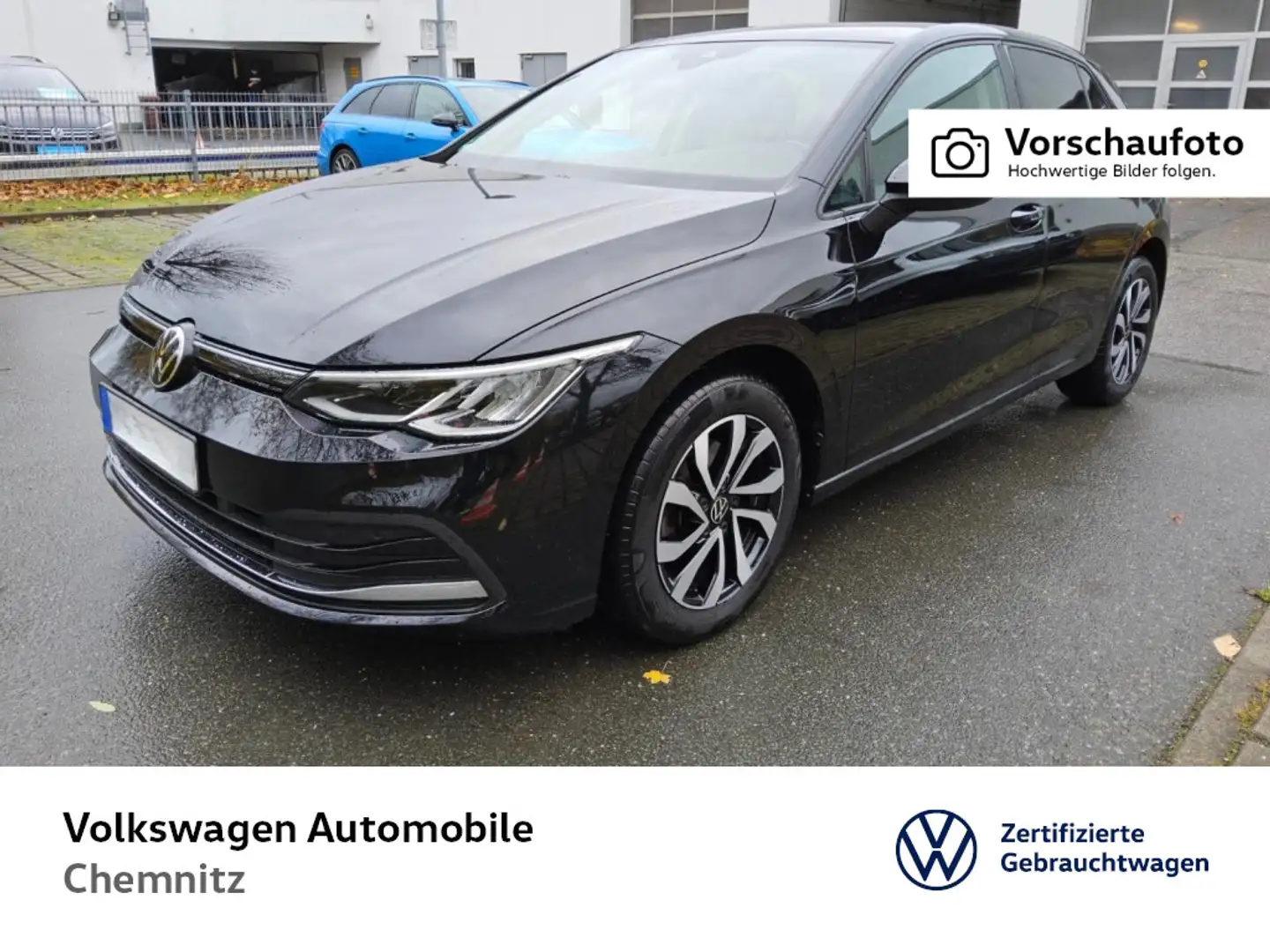 Volkswagen Golf VIII 1.0 eTSI Active*LED*Navi*Sitzheizung* Schwarz - 1