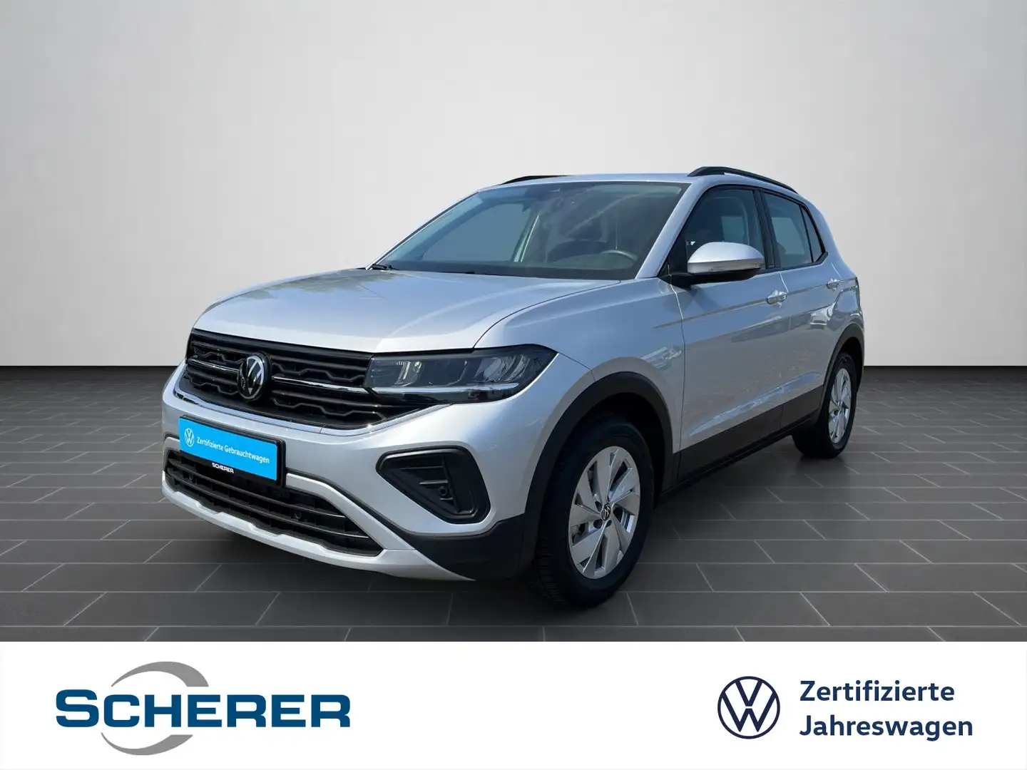 Volkswagen T-Cross 1.0 TSI *Life* DSG LED ACC SHZ PDC APP-C Zilver - 1