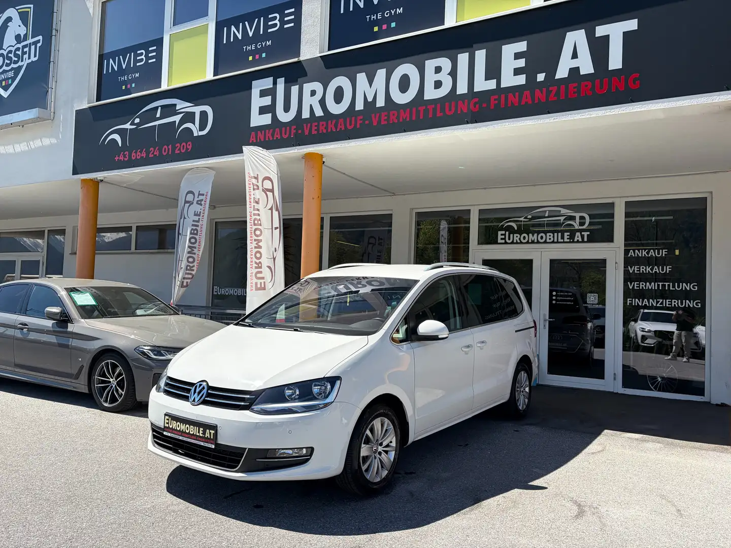 Volkswagen Sharan Highline BMT 4Motion 7-SITZER *EINPARKHILFE*AHK* Weiß - 1