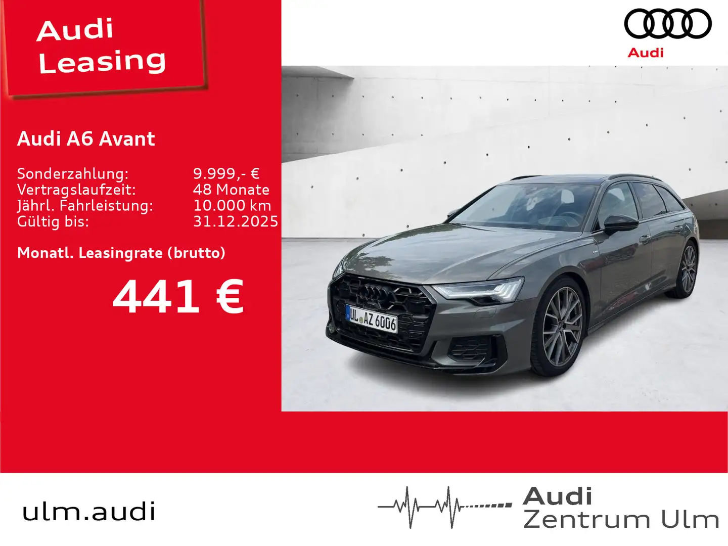 Audi A6 S-Line Black 45TDI qu AHK UPE:100.430.- Grau - 1