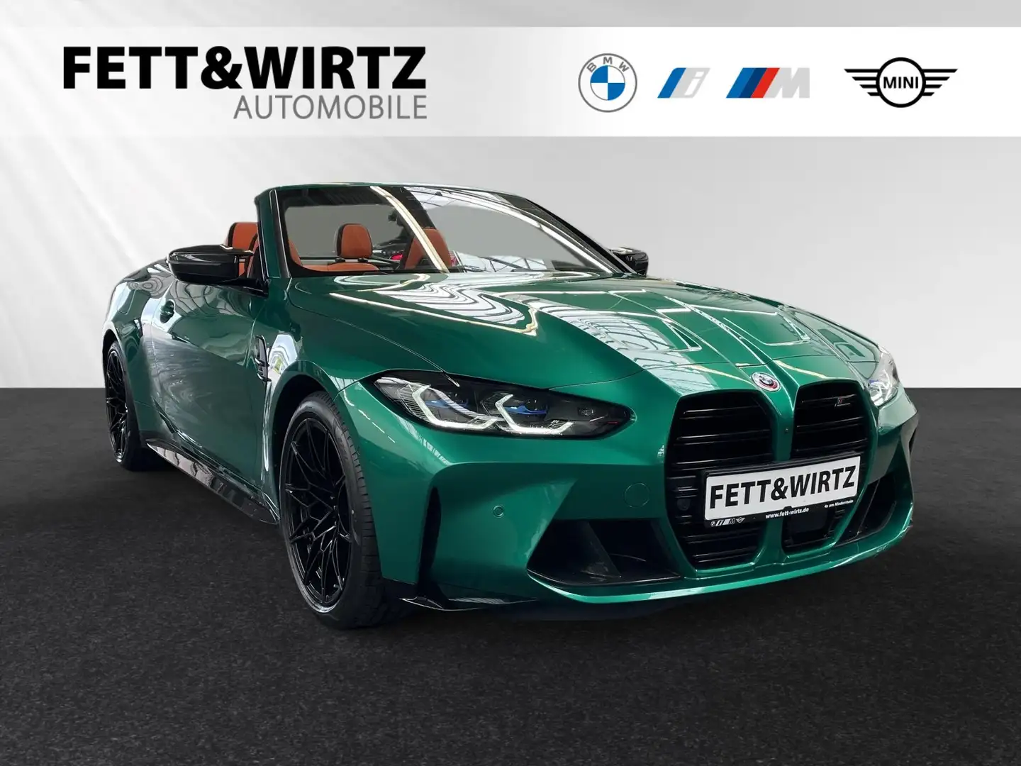 BMW M4 Competition Cabrio MxDrive H/K|HUD|DAProf. Grün - 1