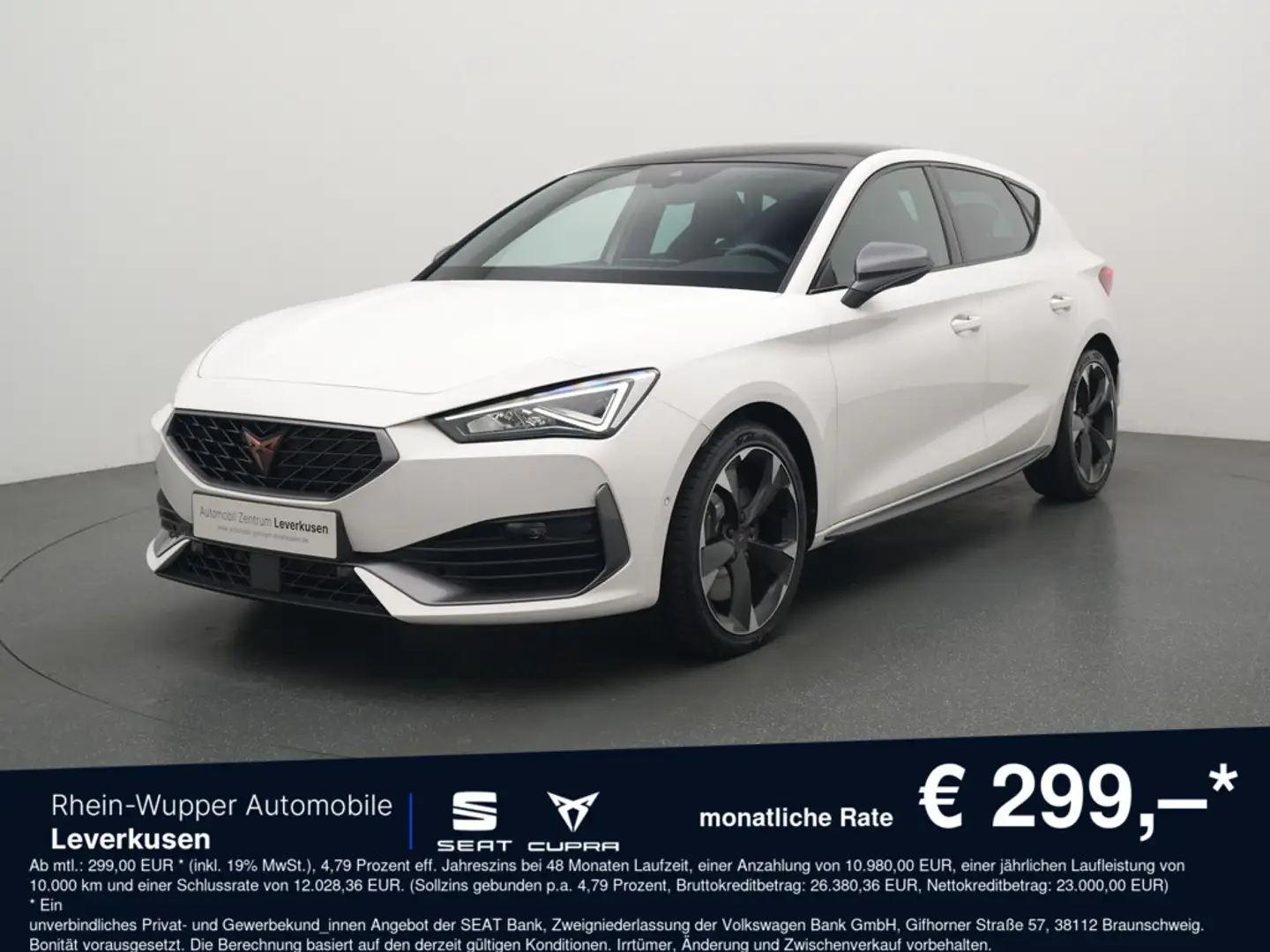 CUPRA Leon TSI DSG SHZ KLIMA PANO NAVI ACC KAM VIRT Zwart - 1