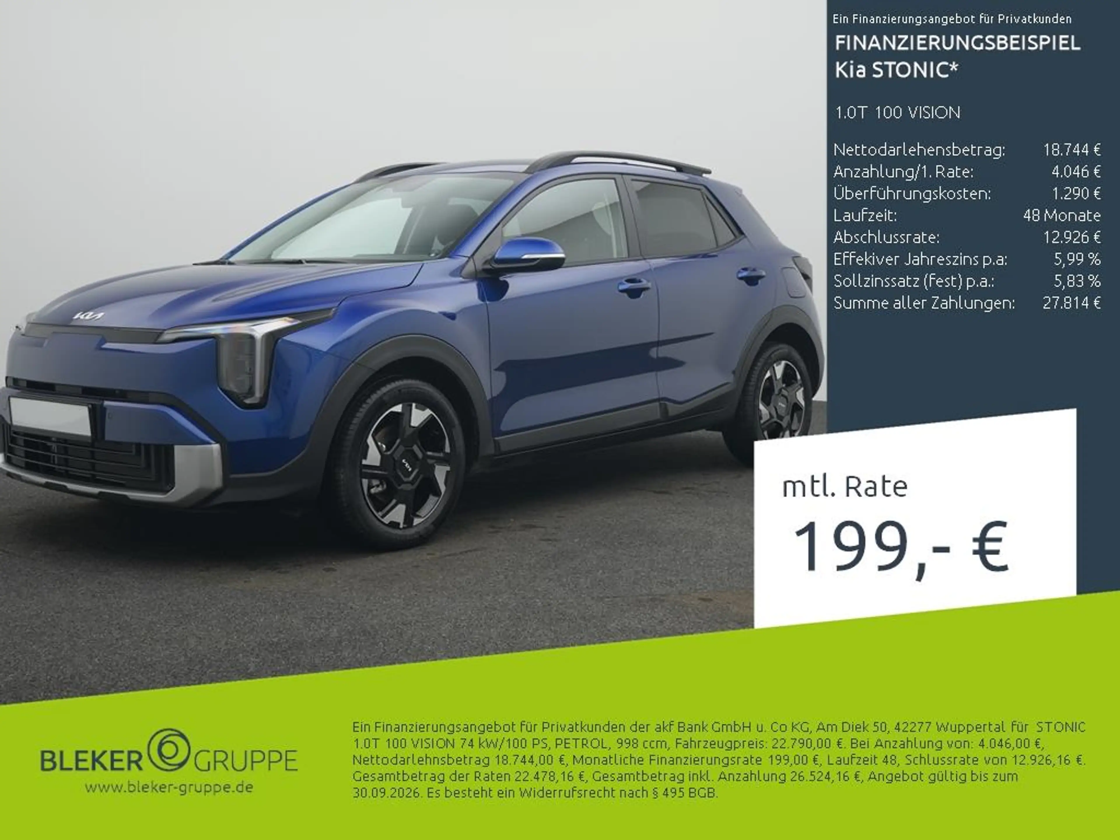 Kia Stonic 1.0T 100 VISION