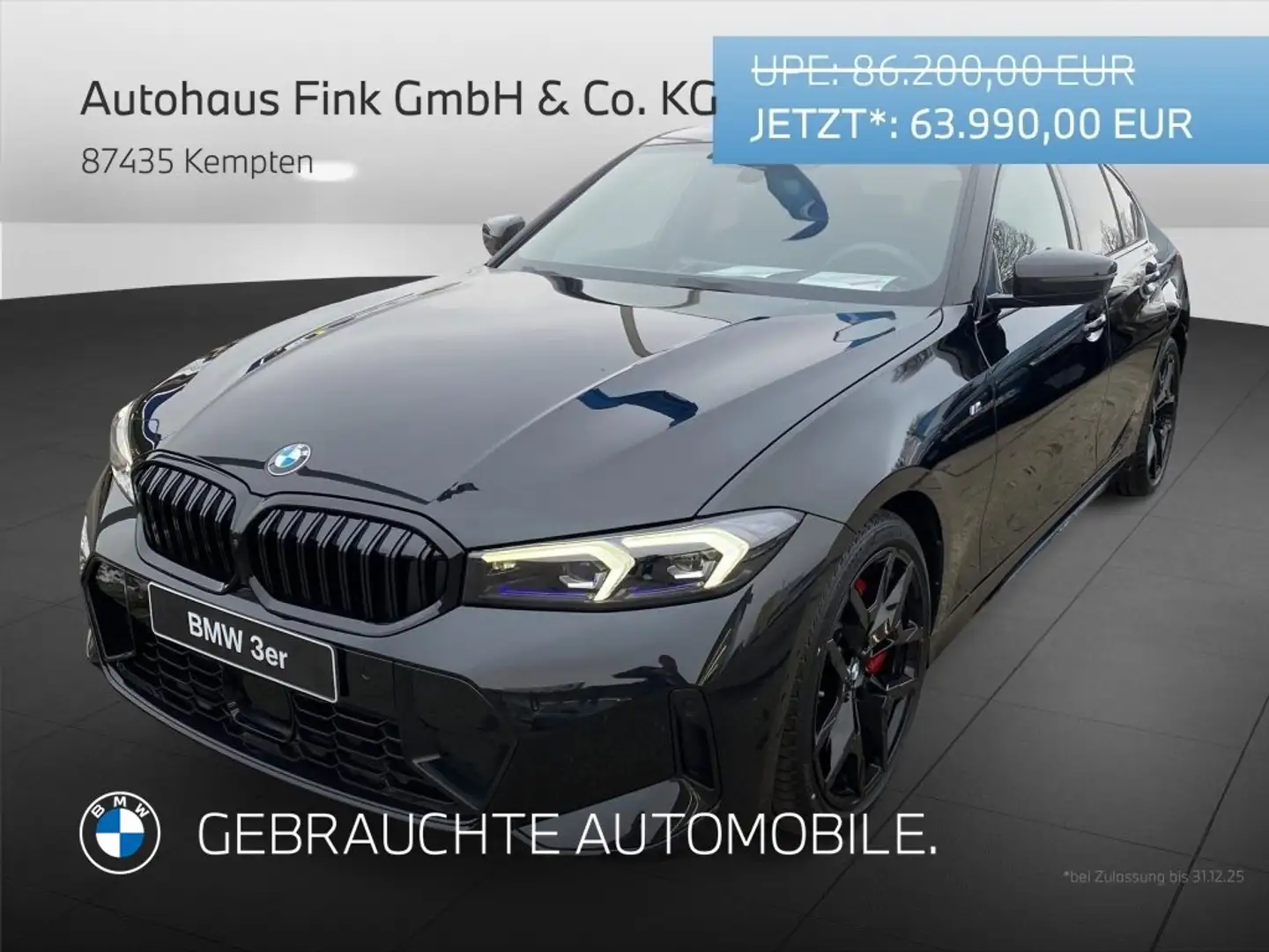 BMW 330 d xDrive Limousine M Sportpaket HK HiFi DAB Schwarz - 1