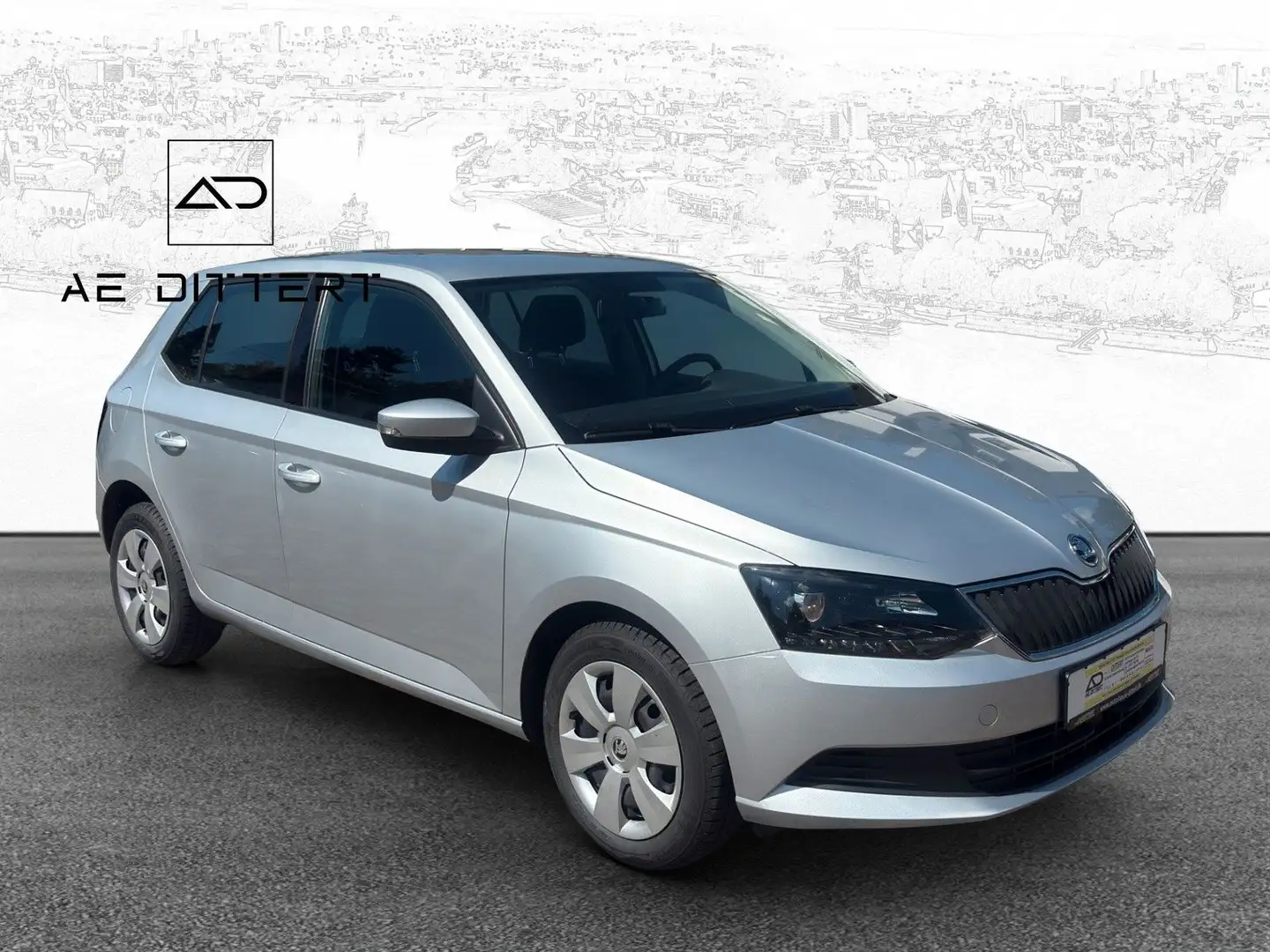 Skoda Fabia Ambition+1Hand+Shz+39tsd km+Tmp+ Plateado - 1