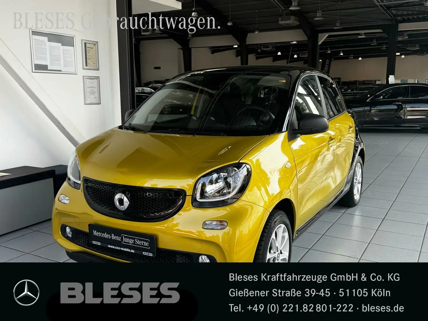 smart forFour forfour Passion+Navi+Pano+Komfort-P.+PDC hinten BC Gelb - 1