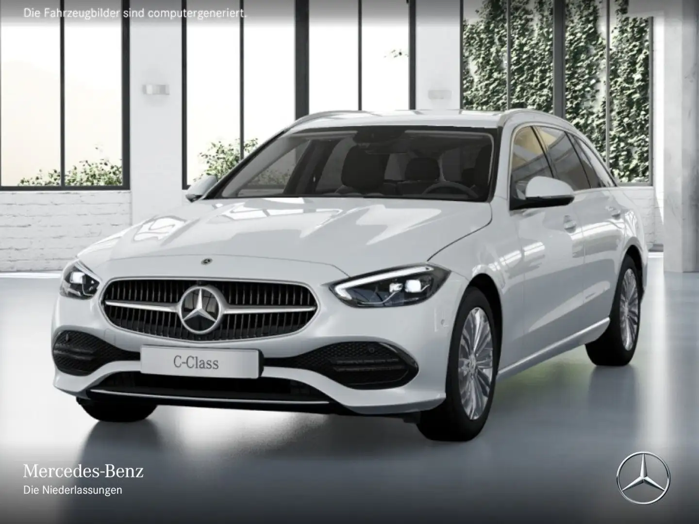 Mercedes-Benz C 180 T AVANTG+360+AHK+LED+TOTW+KEYLESS+9G Weiß - 2