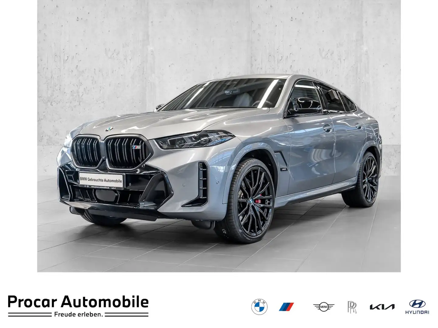 BMW X6 M60i xDrive M Sport PANO ACC AHK Grau - 1