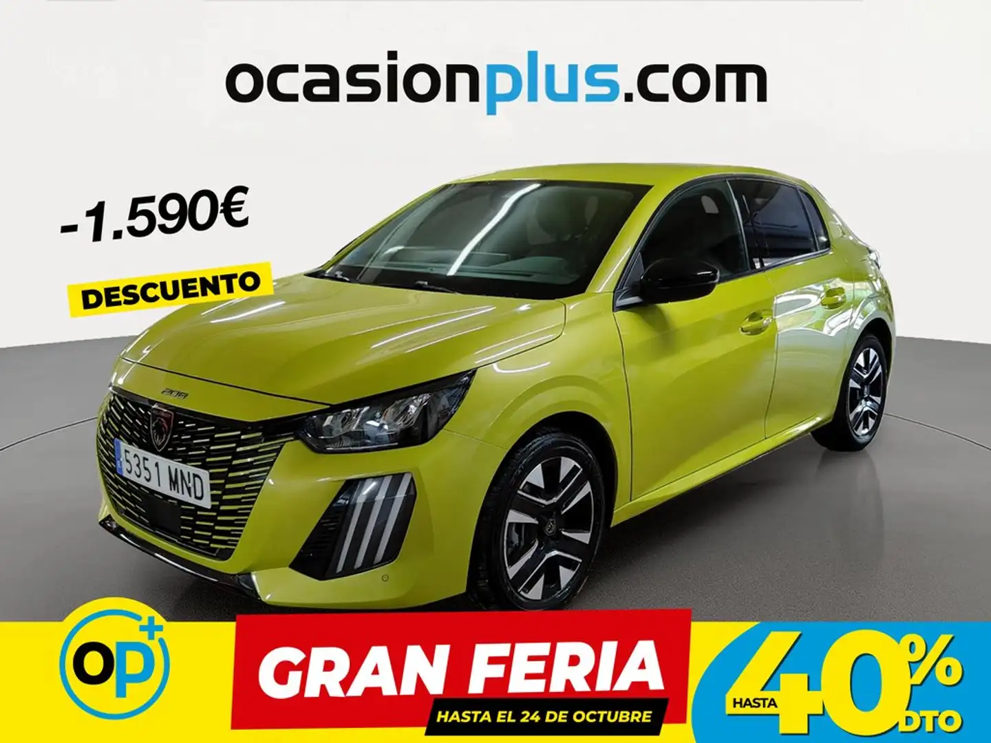 Peugeot 208 1.2 Hybrid Allure e-DCS6 100 Amarillo - 1