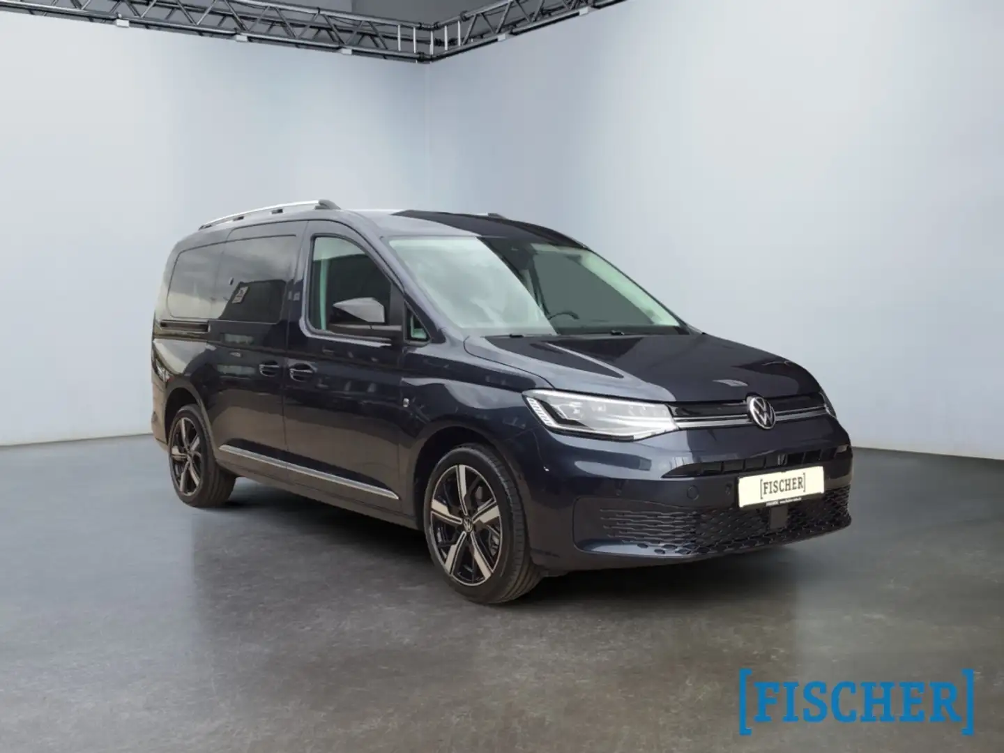 Volkswagen Caddy 2.0TDI Style 7-Sitzer AHK Navi LED ACC Apple CarPl Blau - 2