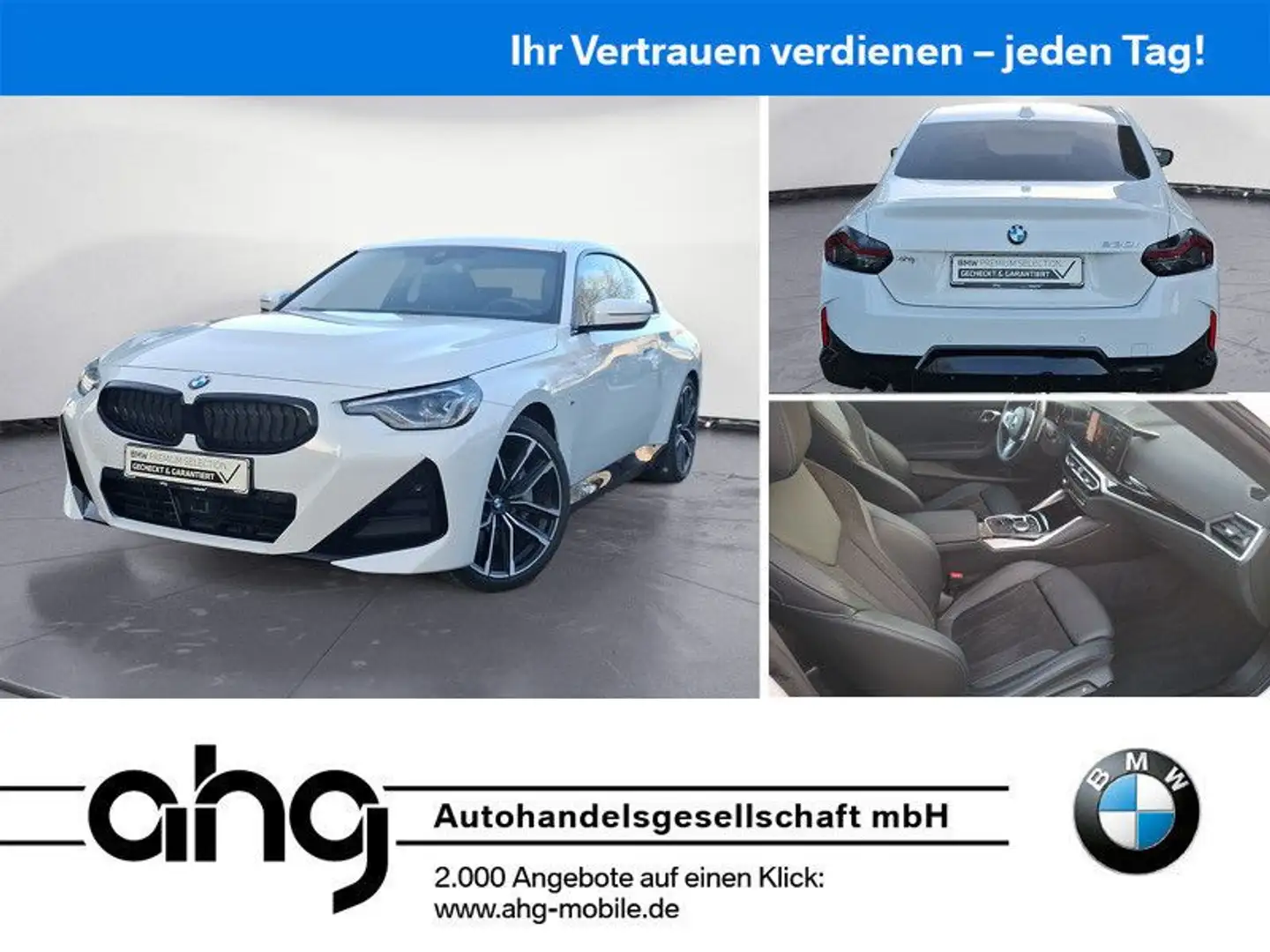BMW 230 i Coupe M Sport Navi Adapt-LED HiFi Weiß - 1