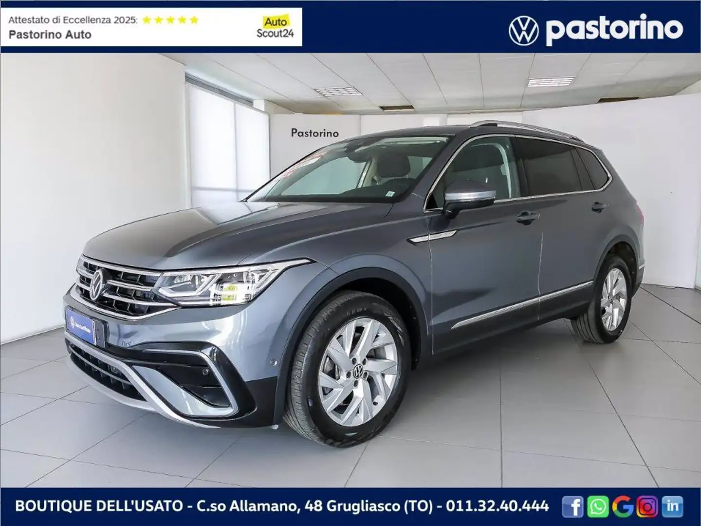 Volkswagen Tiguan Allspace TIGUAN 2.0 ALLSPACE  TDI ELEGANCE 4M DSG 200CV  7P Grigio - 1