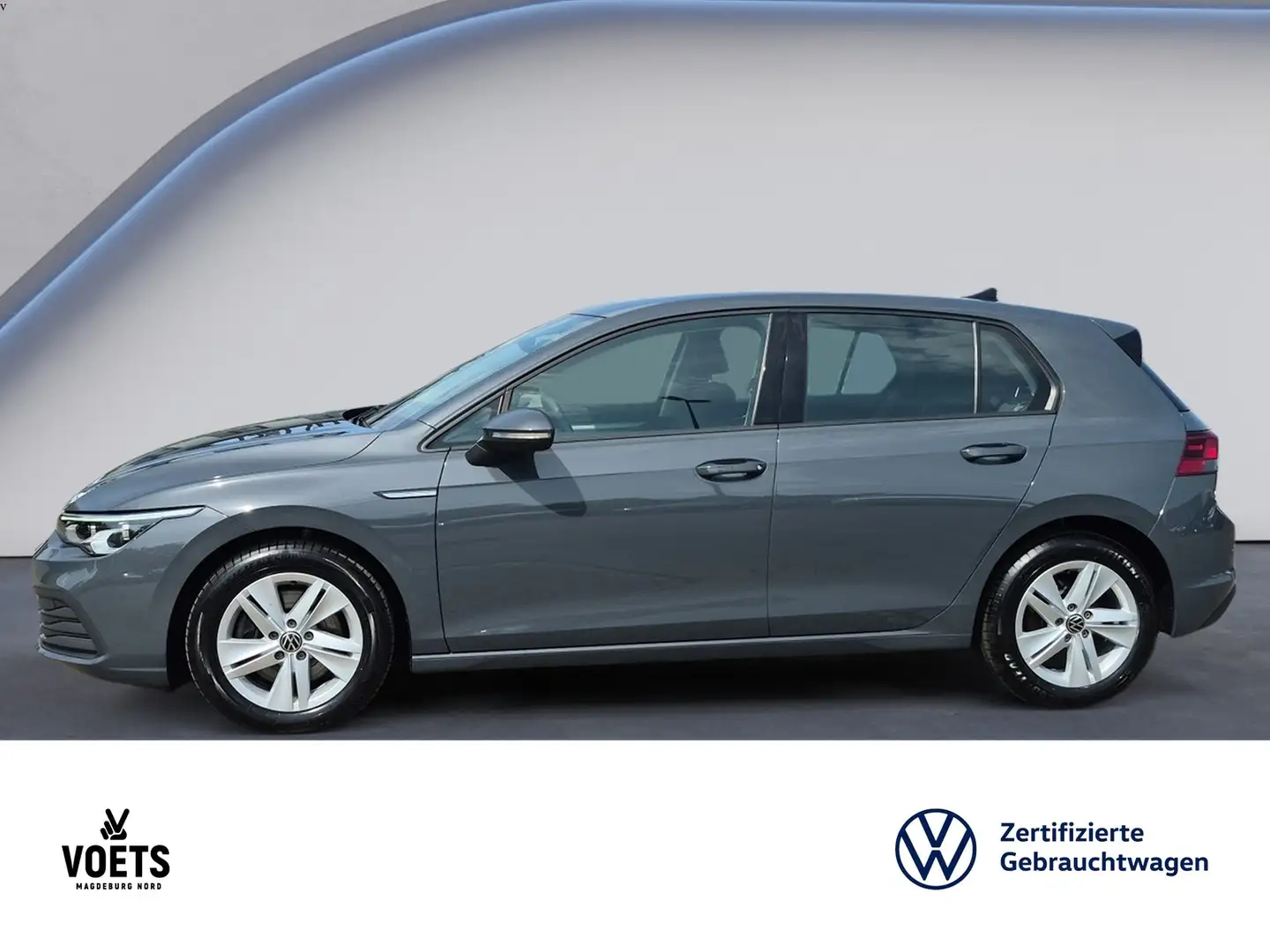 Volkswagen Golf VIII 2.0TDI LIFE LED+Navi+PDC Grijs - 2
