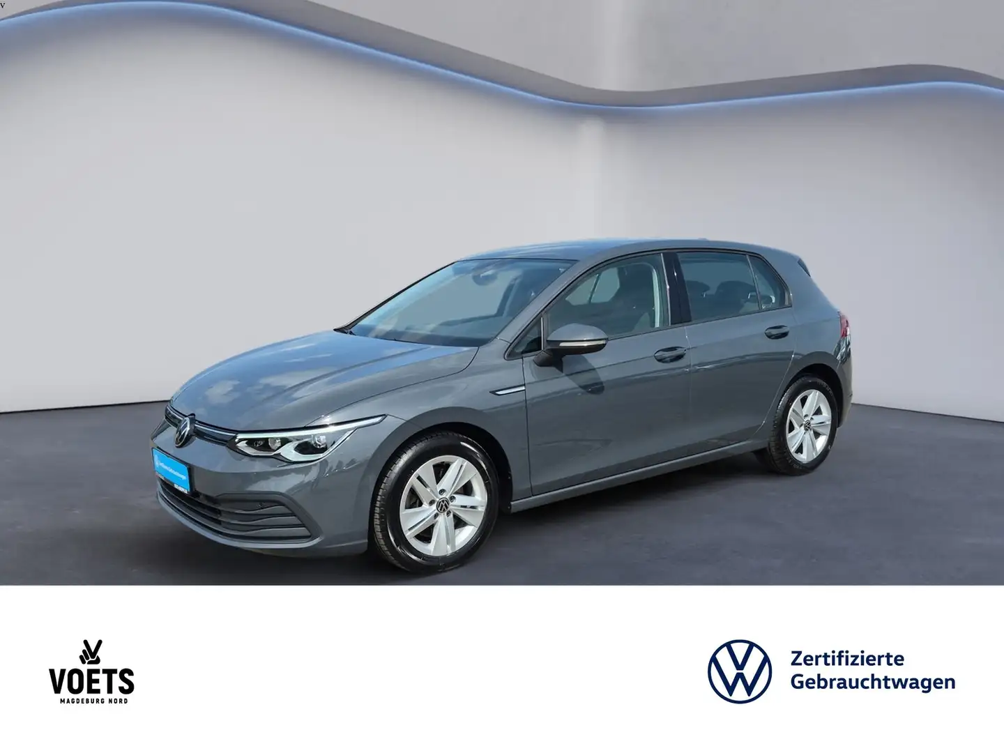 Volkswagen Golf VIII 2.0TDI LIFE LED+Navi+PDC Grijs - 1