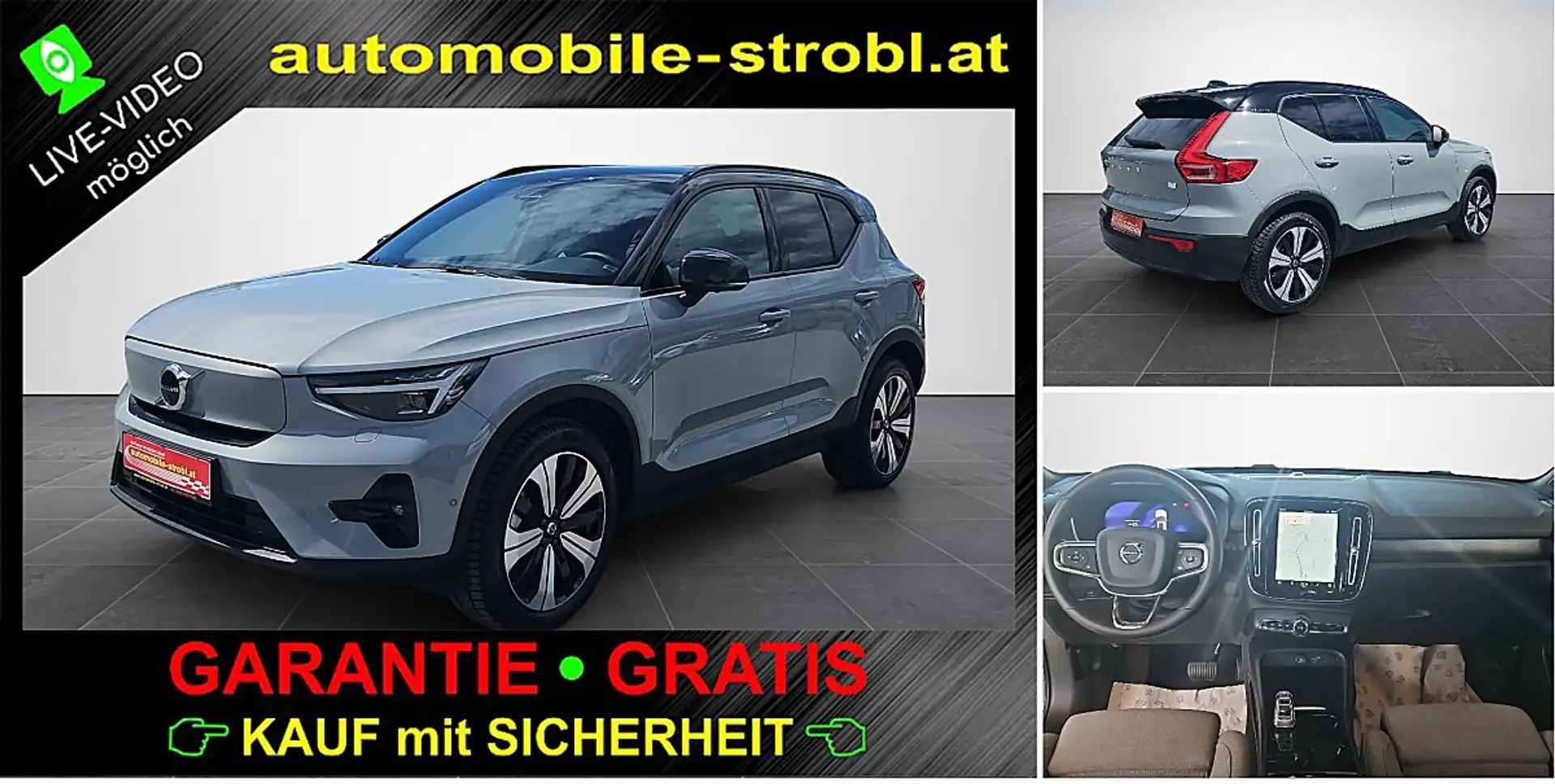 Volvo XC40 82kWh Ext. Range Ultimate*Voll-Ausst.*GARANTIE* Grau - 1