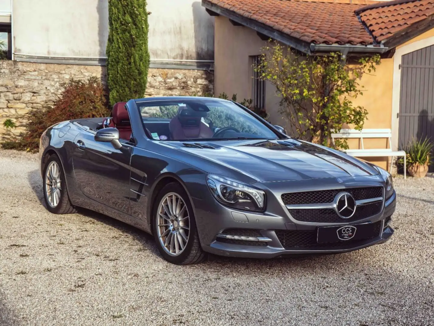 Mercedes-Benz SL 350 III 350 ch BLUEEFFICIENCY / Chauffage nuque / Ventilation / 3 propriétaires Gris - 1
