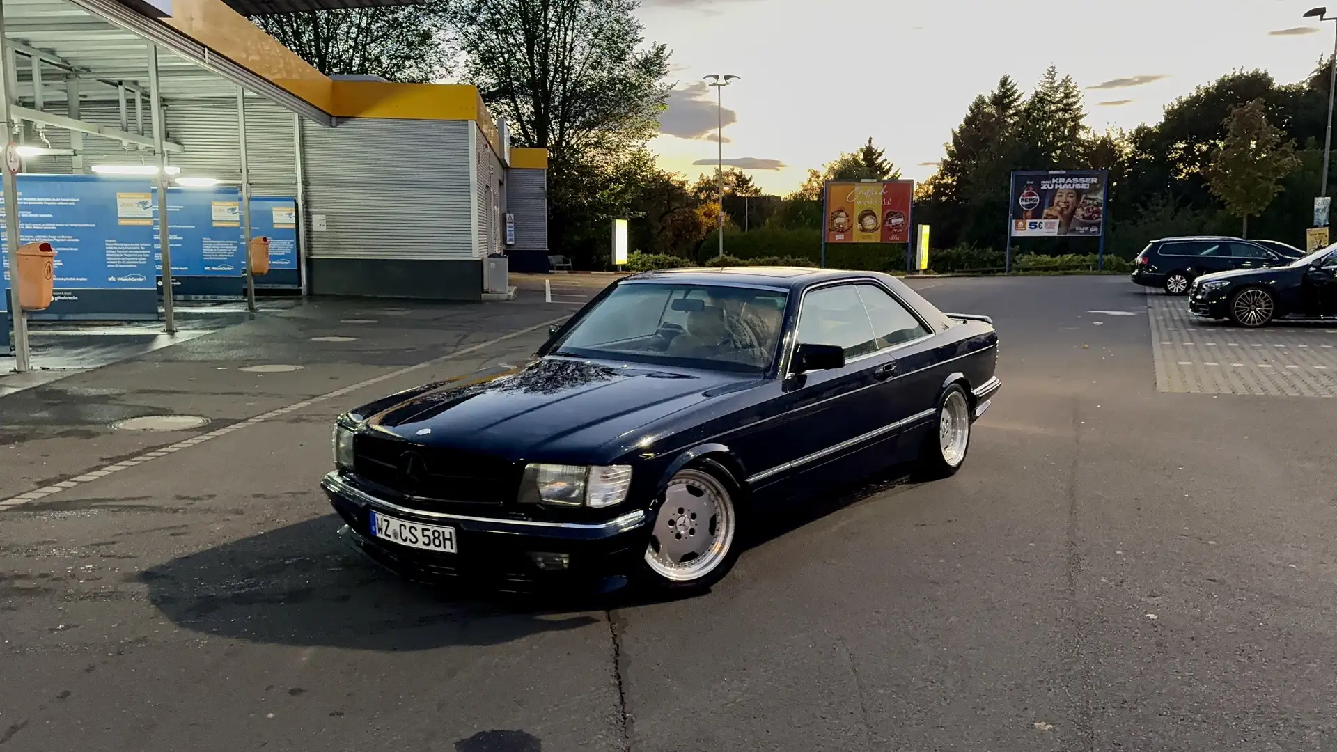 Mercedes-Benz 380 AMG Paket AMG AERO Felgen Sportauspuff C126 W126 Azul - 1