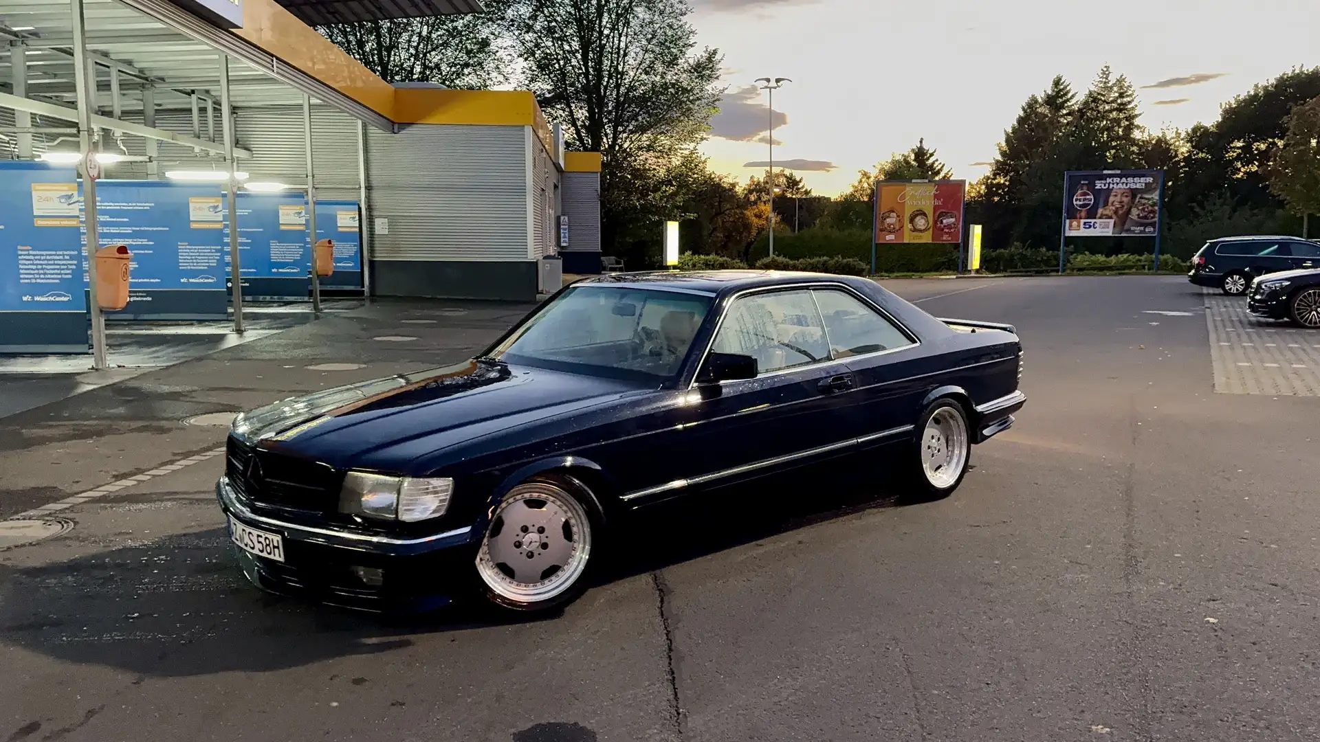 Mercedes-Benz 380 AMG Paket AMG AERO Felgen Sportauspuff C126 W126 Azul - 2