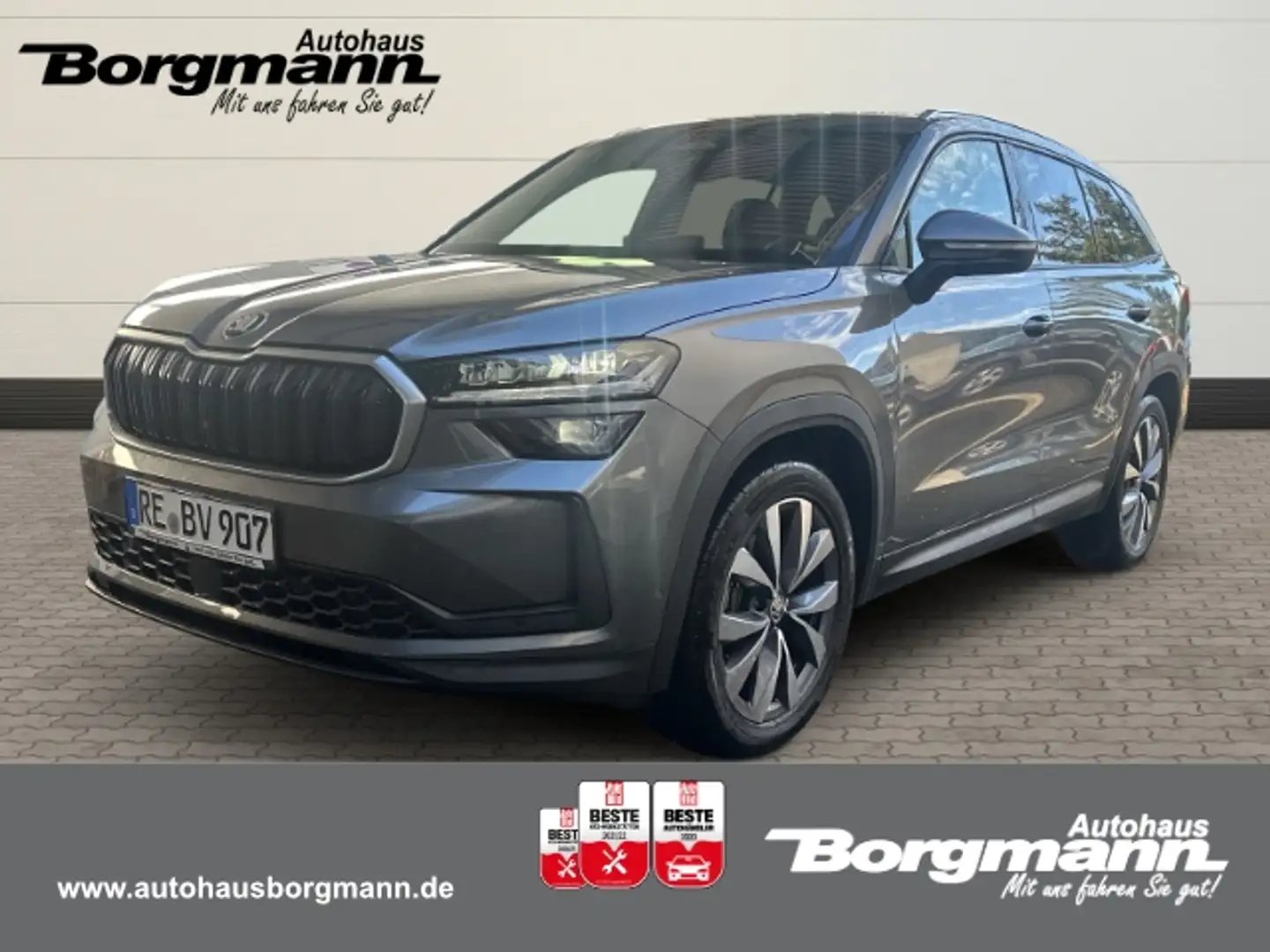 Skoda Kodiaq Selection 2,0TDI 142kW 7-Gang 360 Grad, AHK, CANTO Grau - 1