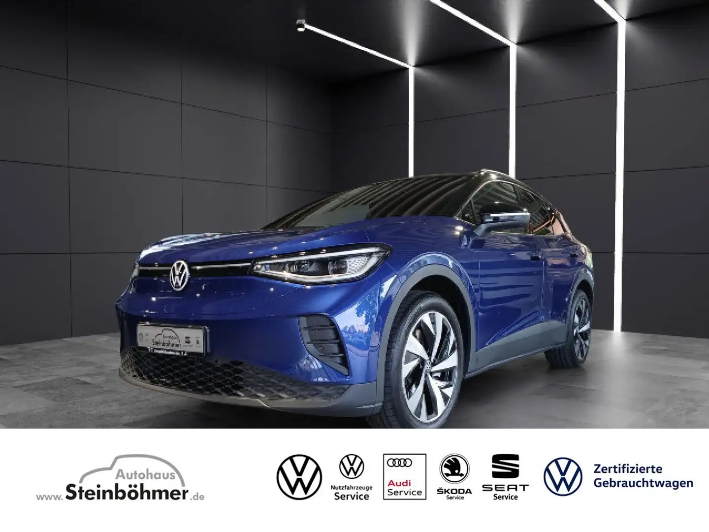 Volkswagen ID.4 Pro Goal 20" AHK IQ.Light Wärmepumpe Navi Blau - 1