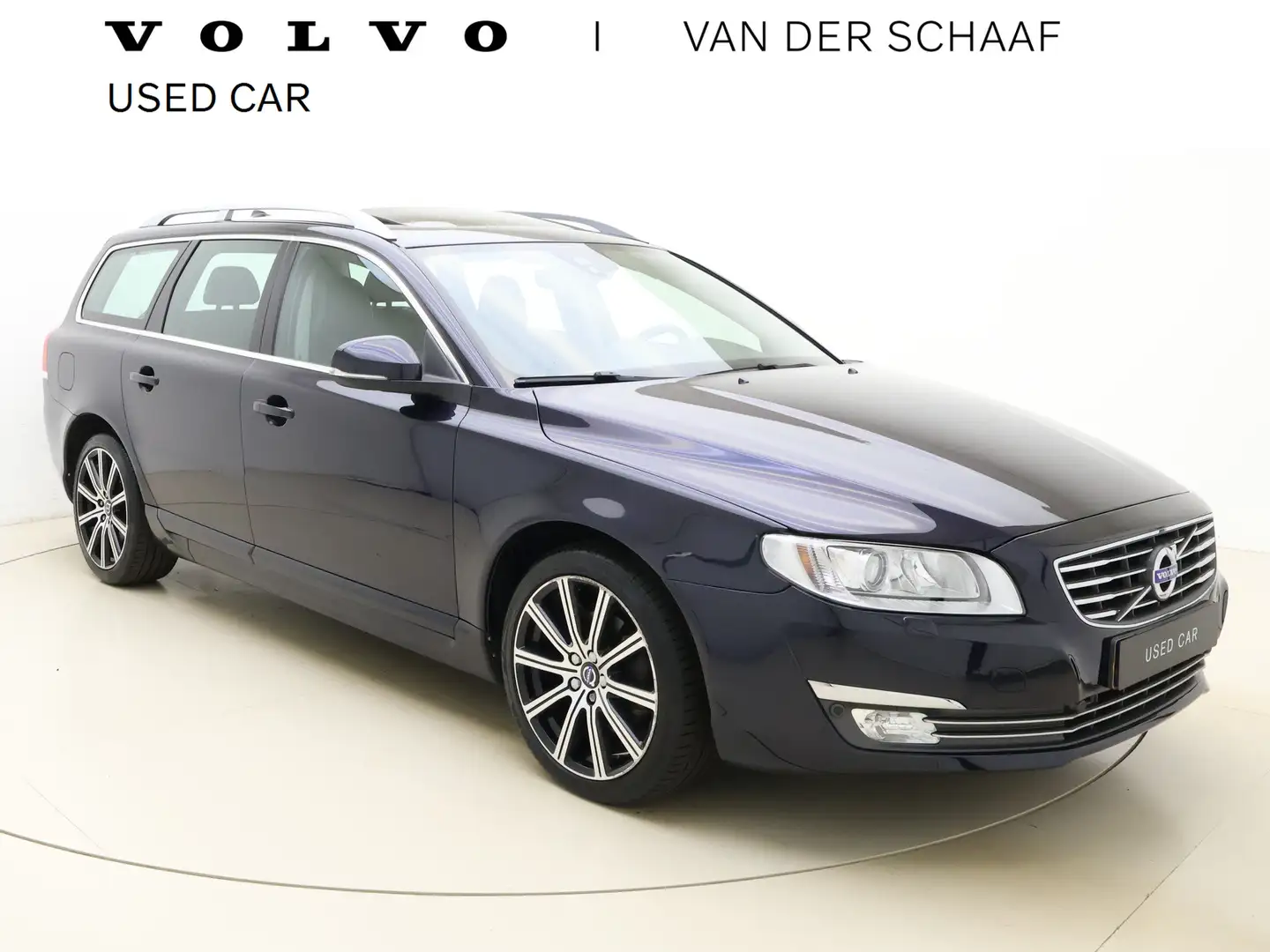 Volvo V70 D4 Automaat Polar+ / Nivomat / Open dak / Lederen Blauw - 1
