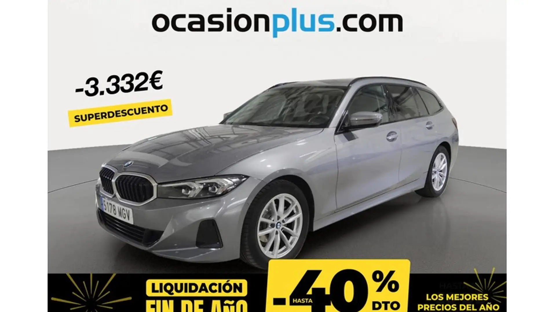 BMW 318 318dA Touring Gris - 1