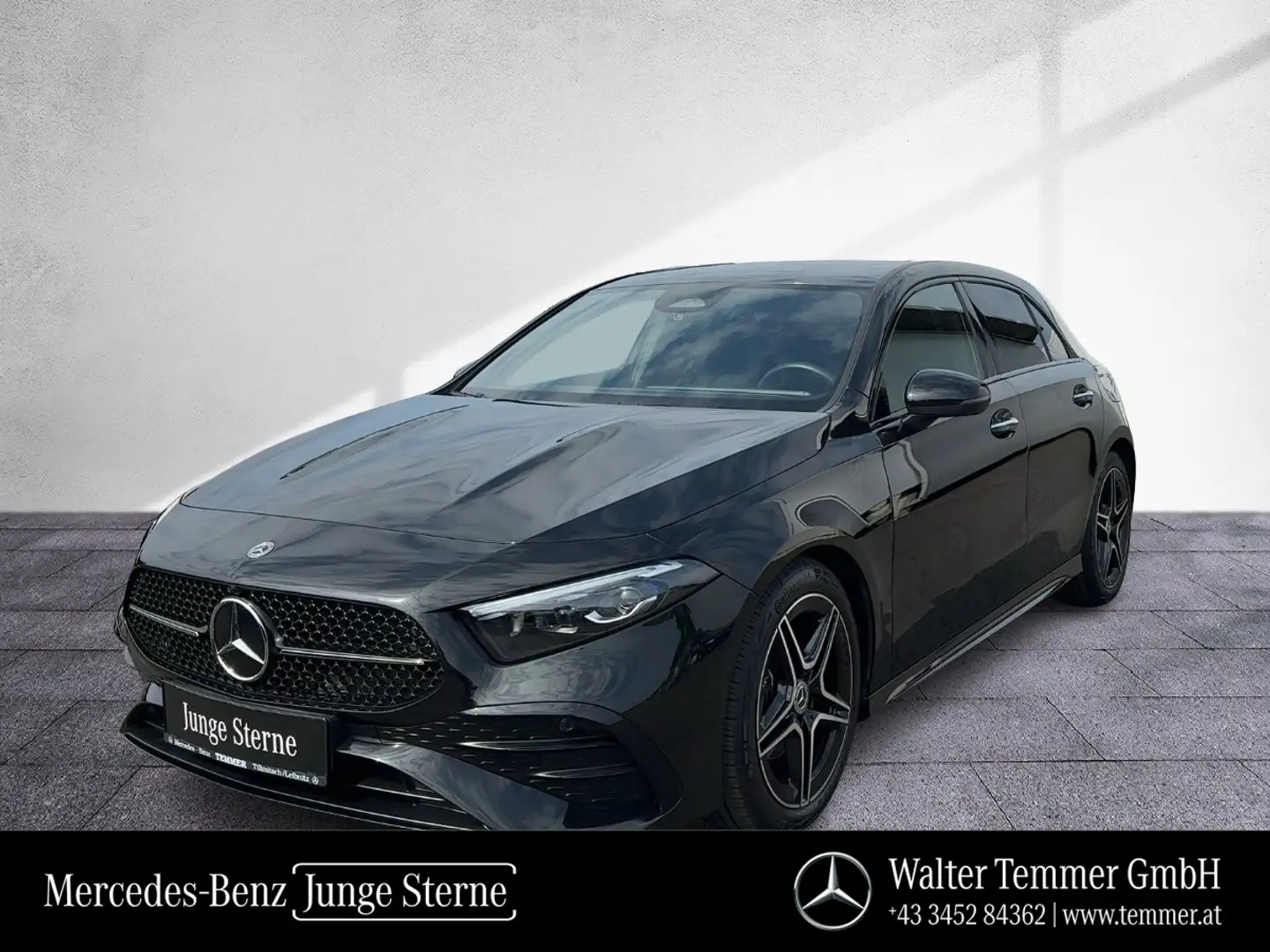 Mercedes-Benz A 200 d AMG-Line Premium RKam Night MBeam Navi Zwart - 1