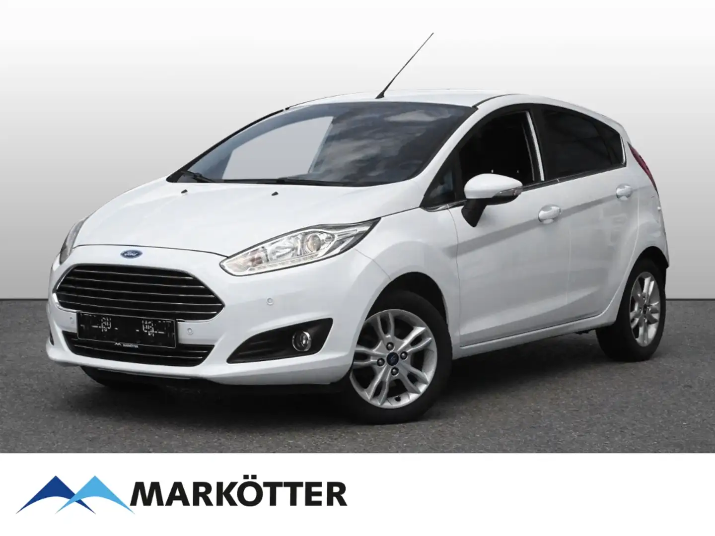 Ford Fiesta Titanium 1.25/PDC vo.+hi./Sitz+Frontscheibenheiz. Blanc - 1