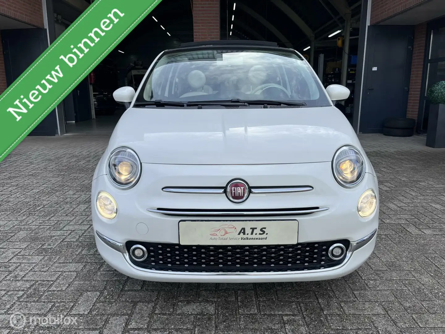 Fiat 500C 1.2 Lounge CABRIO*AIRCO*CRUISE*PDC* Wit - 2