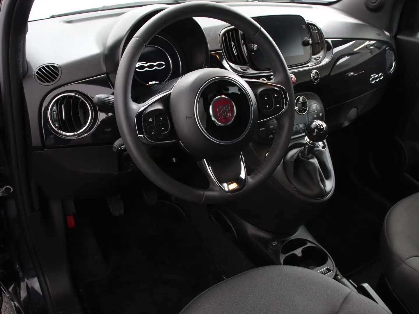 Fiat 500 1.0 Hybrid Lounge+ Airco | Cruise control | Parkee Noir - 2