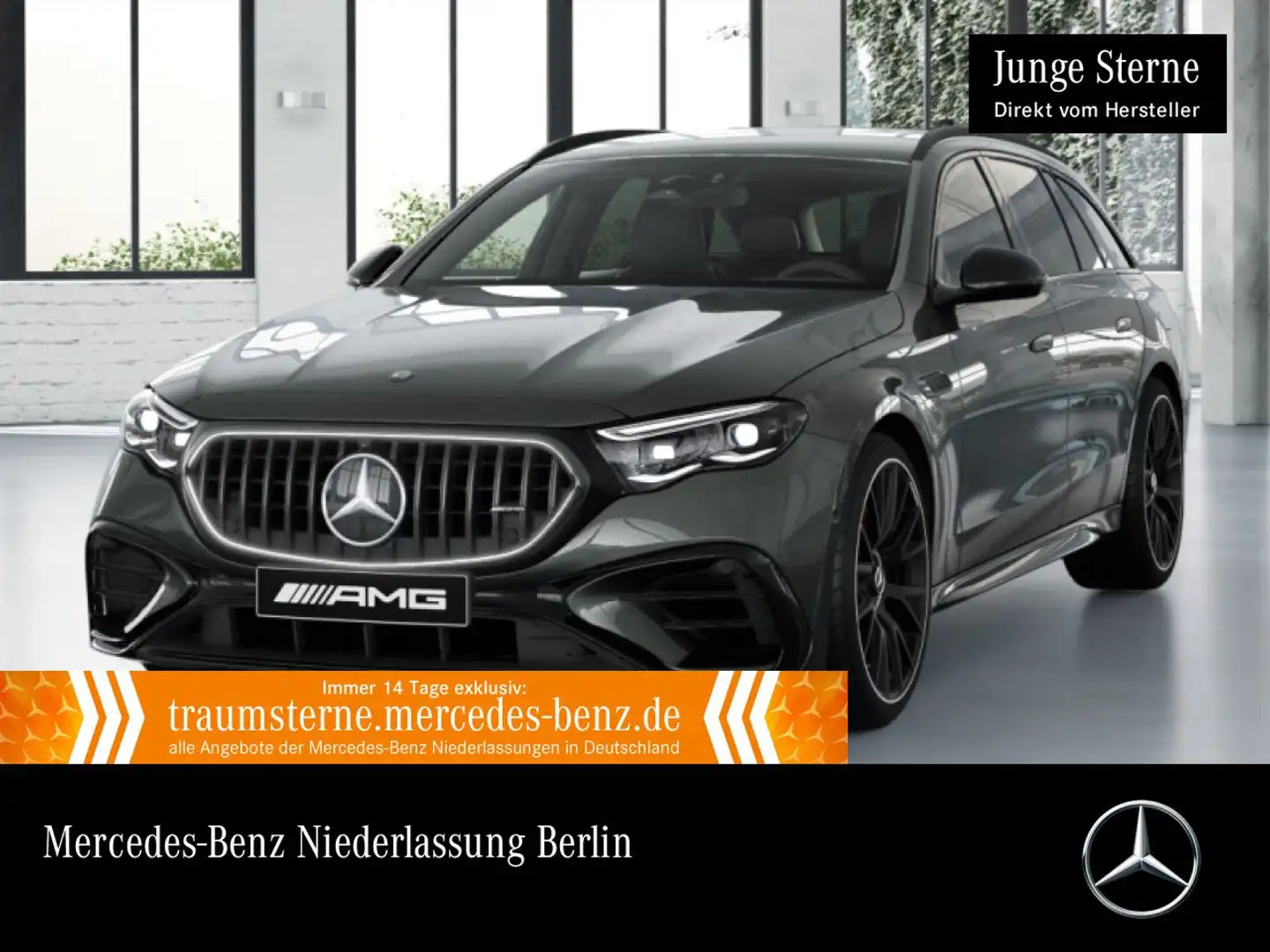 Mercedes-Benz E 53 AMG T 4M Hybrid 360° Burmester Distr. AHK PTS Gris - 1