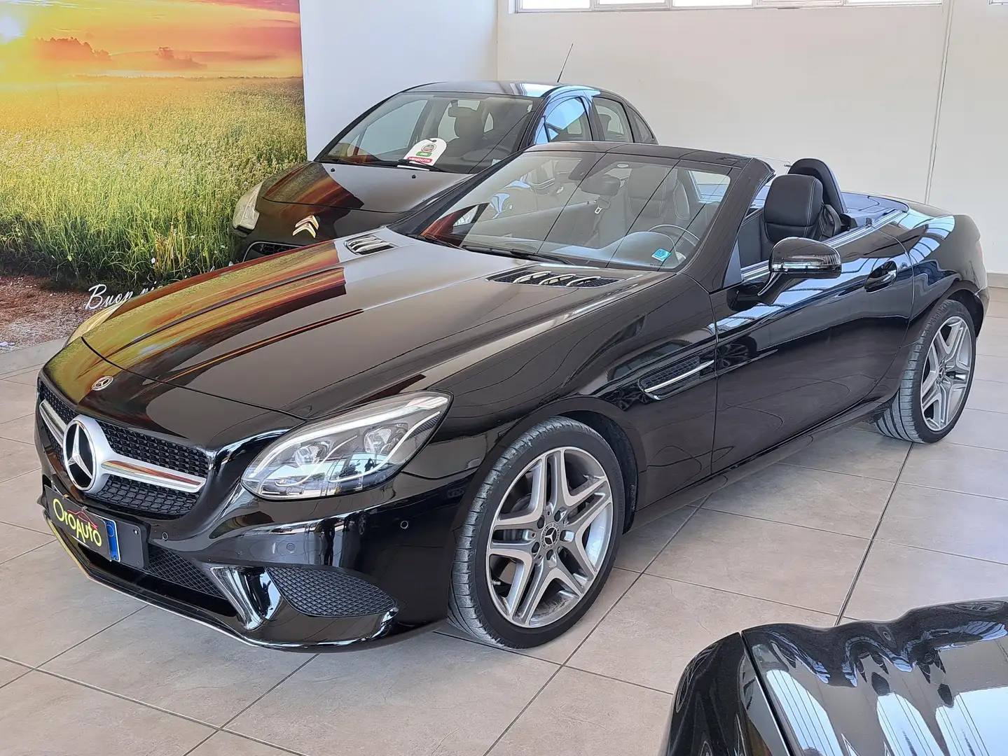 Mercedes-Benz SLC 200 AUTOMATICA-PELLE TOTALE-LED-PDC...ITALIANA... Nero - 1