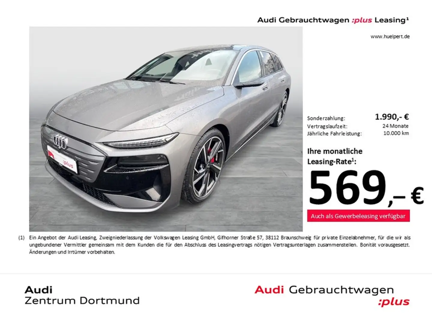 Audi A6 e-tron Avant performance S LINE PANO AHK LM21 Grau - 1