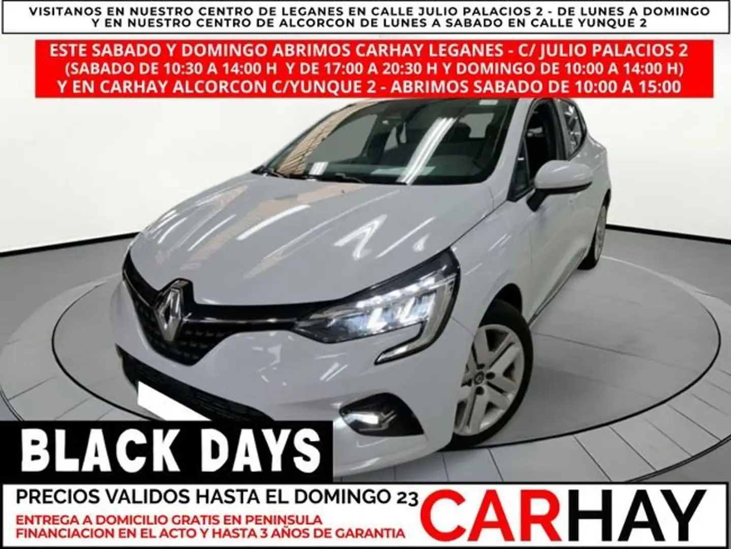 Renault Clio 1.6 E-Tech hybride 140ch Business Blanc - 1