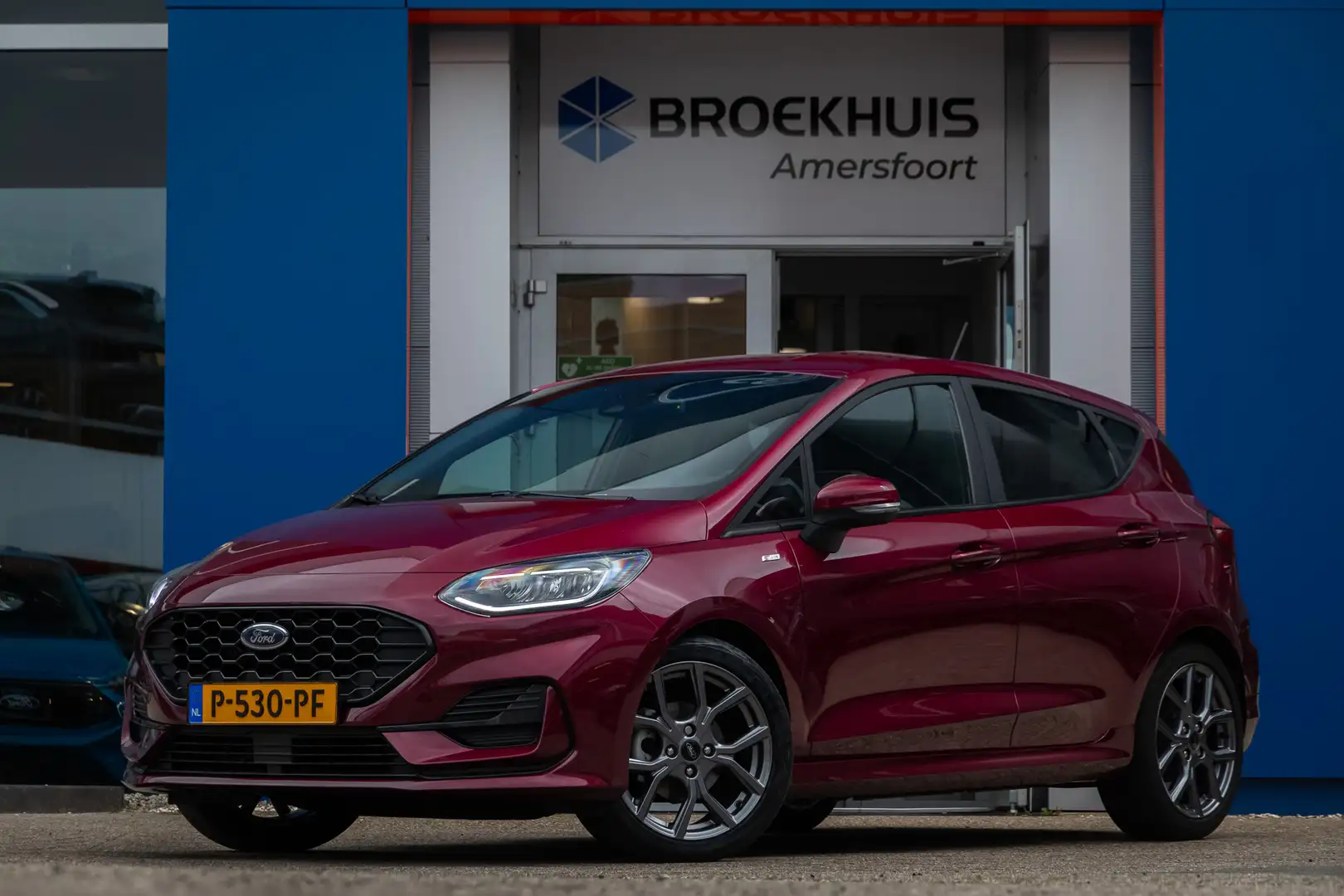 Ford Fiesta 1.0 EcoBoost Hybrid ST-Line | Stoel/stuur/voorruit Blauw - 1