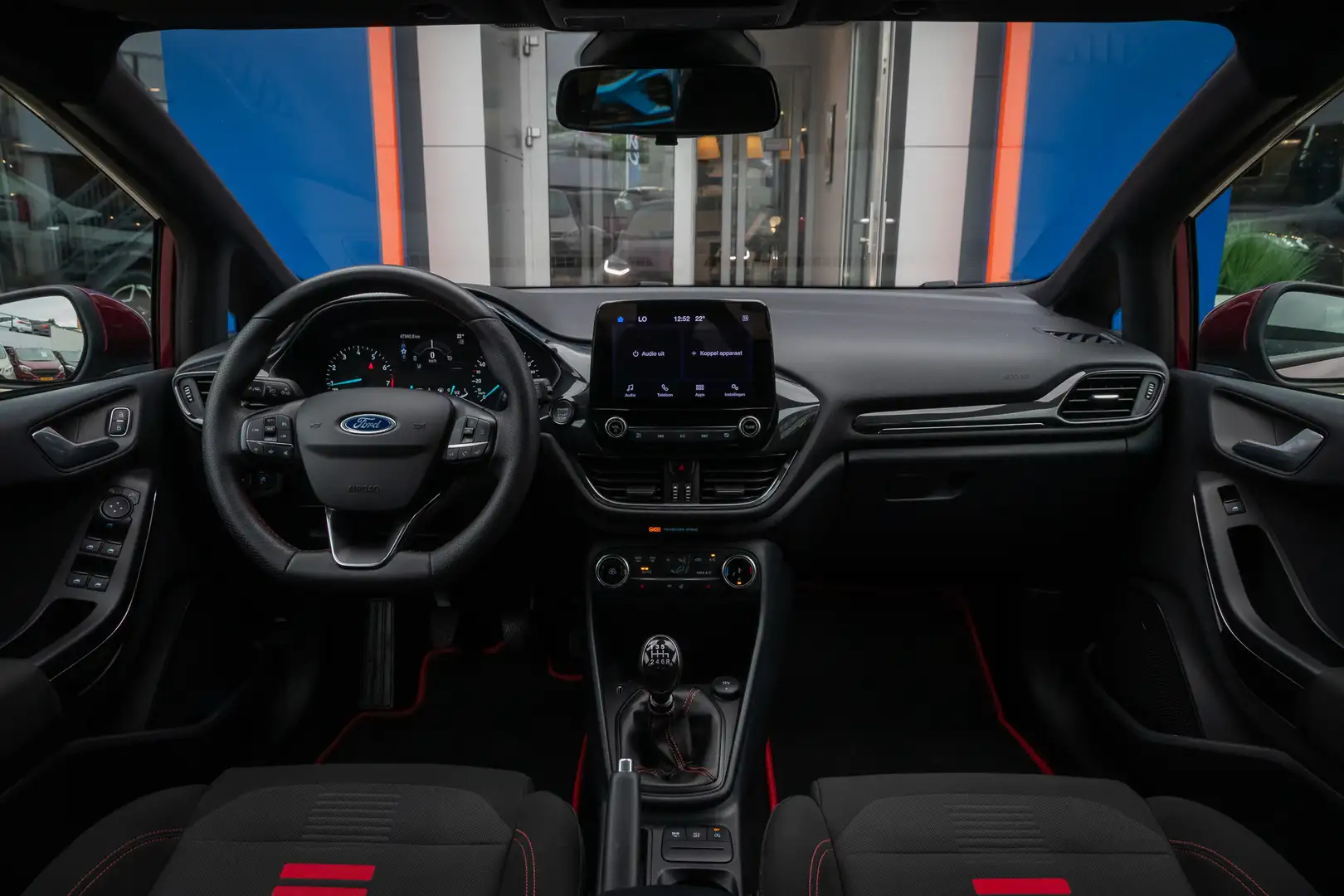 Ford Fiesta 1.0 EcoBoost Hybrid ST-Line | Stoel/stuur/voorruit Blauw - 2