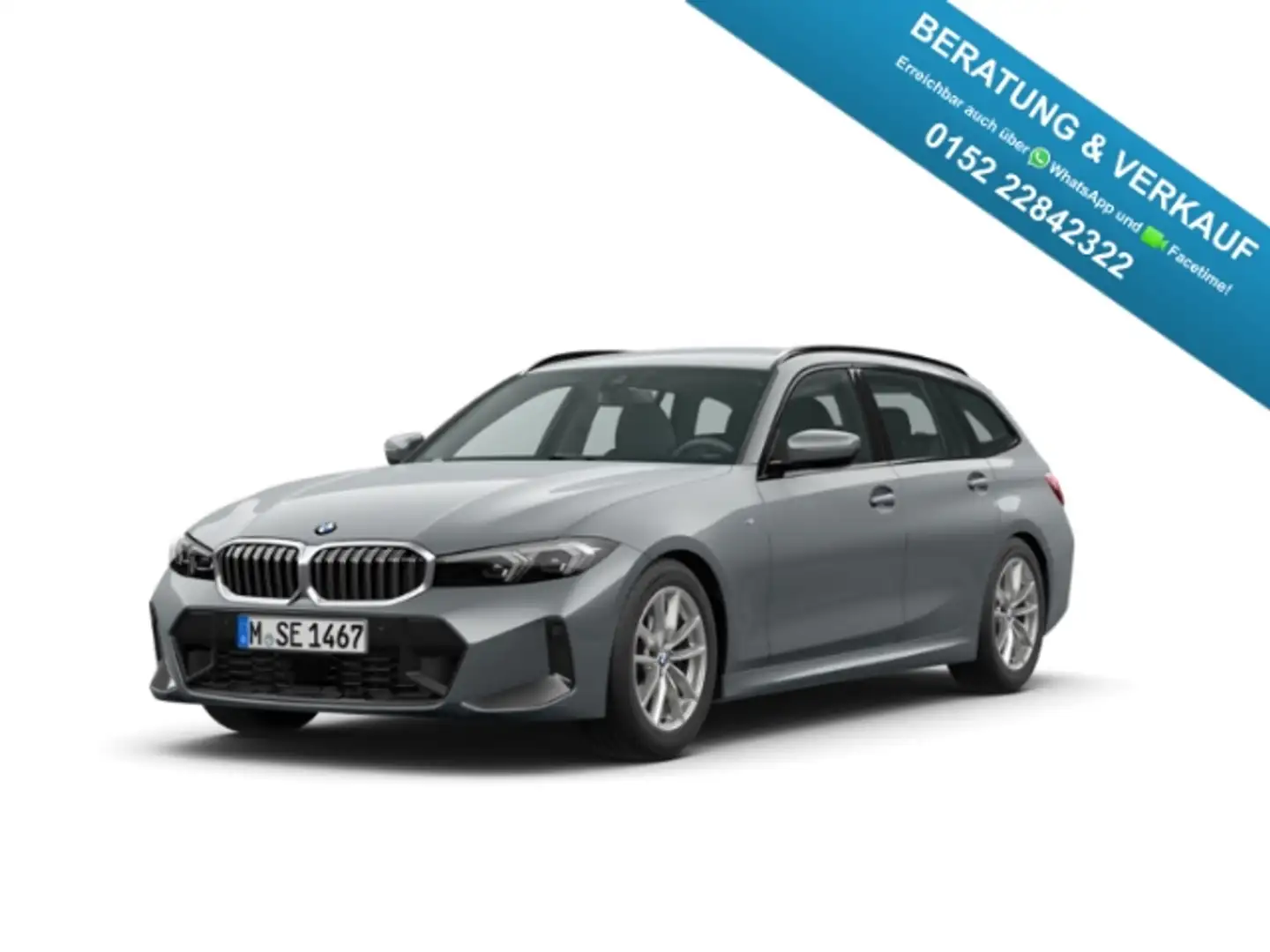 BMW 330 i xDrive Touring M Sport Navi LED ACC Hifi Grijs - 1