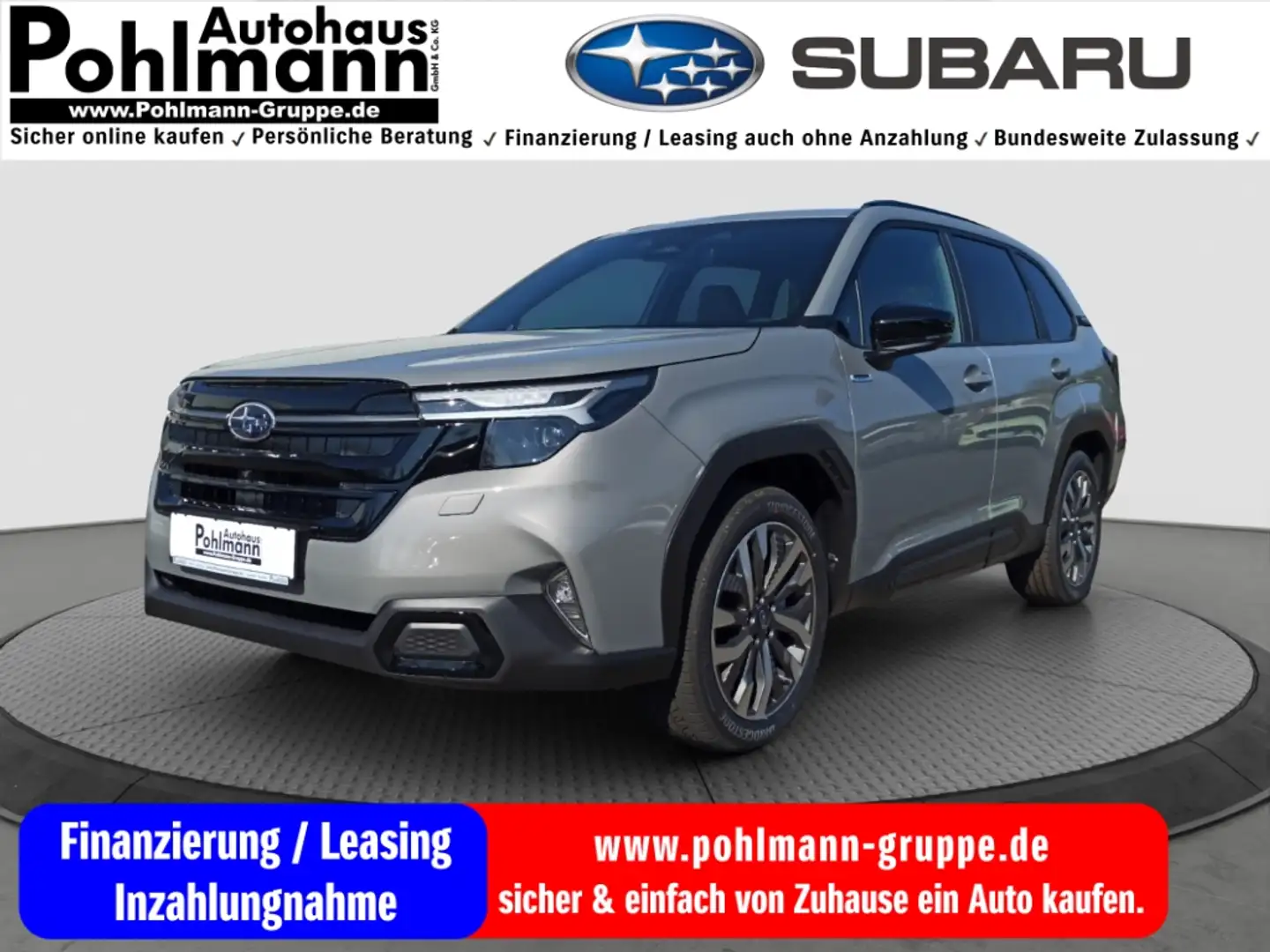 Subaru Forester 2.0 ie AWD Platinum e-BOXER Navi 360 Kamera LED Ku Grijs - 1