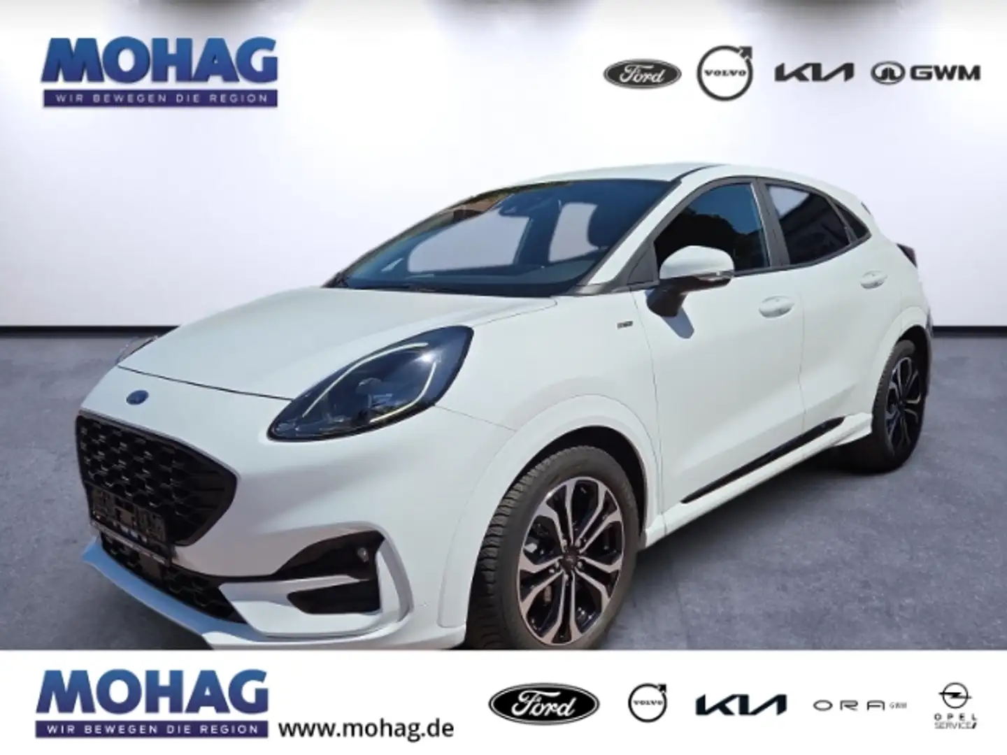 Ford Puma 1.0 EcoBoost Mild Hybrid EU6d-T ST-Line SHZ Androi Blanc - 1