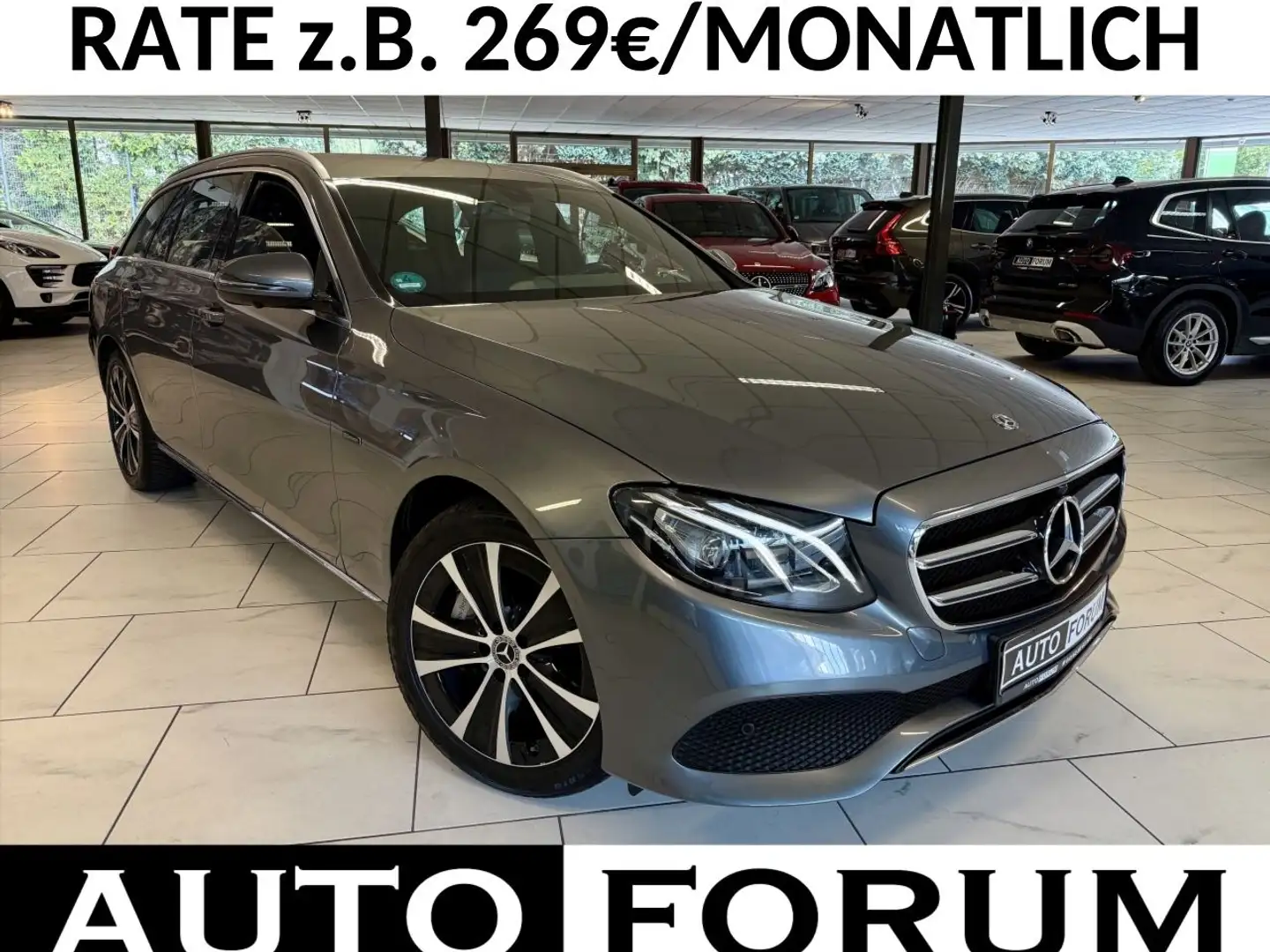 Mercedes-Benz E 300 de T LEDER MEMORY 360CAM SHZ NAVI LEDER Grau - 1
