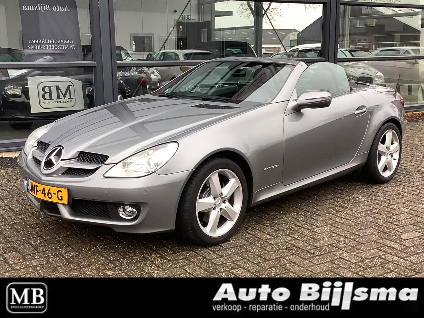 Mercedes-Benz SLK 200 K. Automaat, eerste eigenaar, nekverwarming, navi, Gris - 1