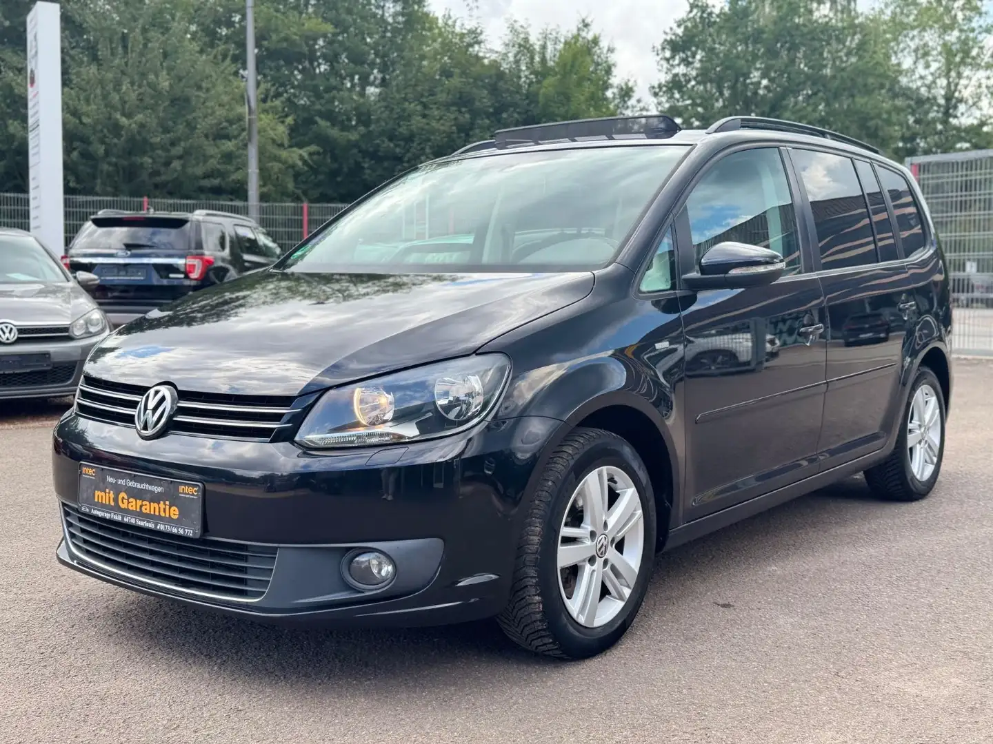 Volkswagen Touran 7-Sitzer+Panorama+Navi+Klima+Tempomat+SHZ Negro - 2