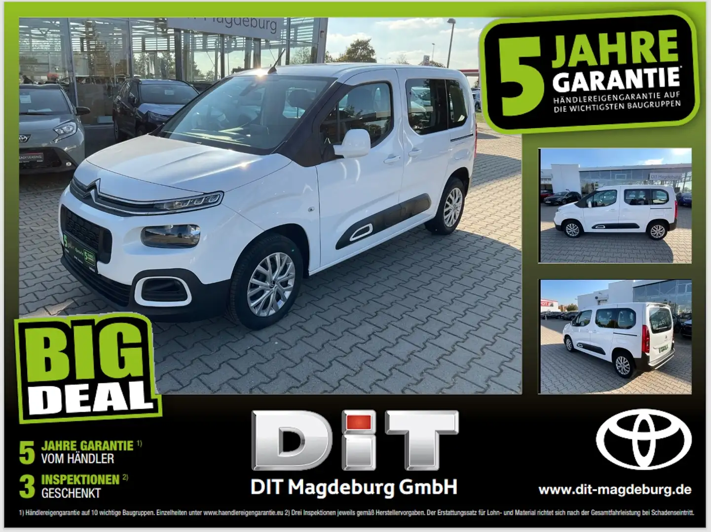Citroen Berlingo 1.2 PureTech 110 Feel M AHK+Navi+SHZ Blanc - 1