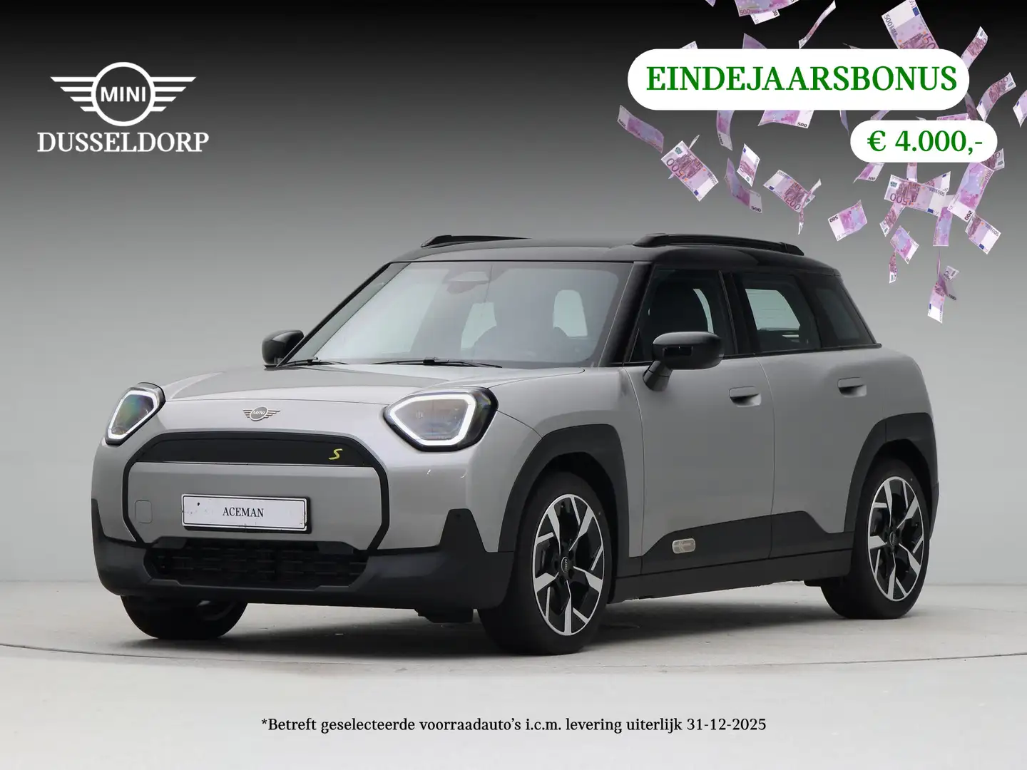 MINI Aceman SE Classic Pakket S PRIVATE LEASE EUR 490,- (48 mn Grijs - 1
